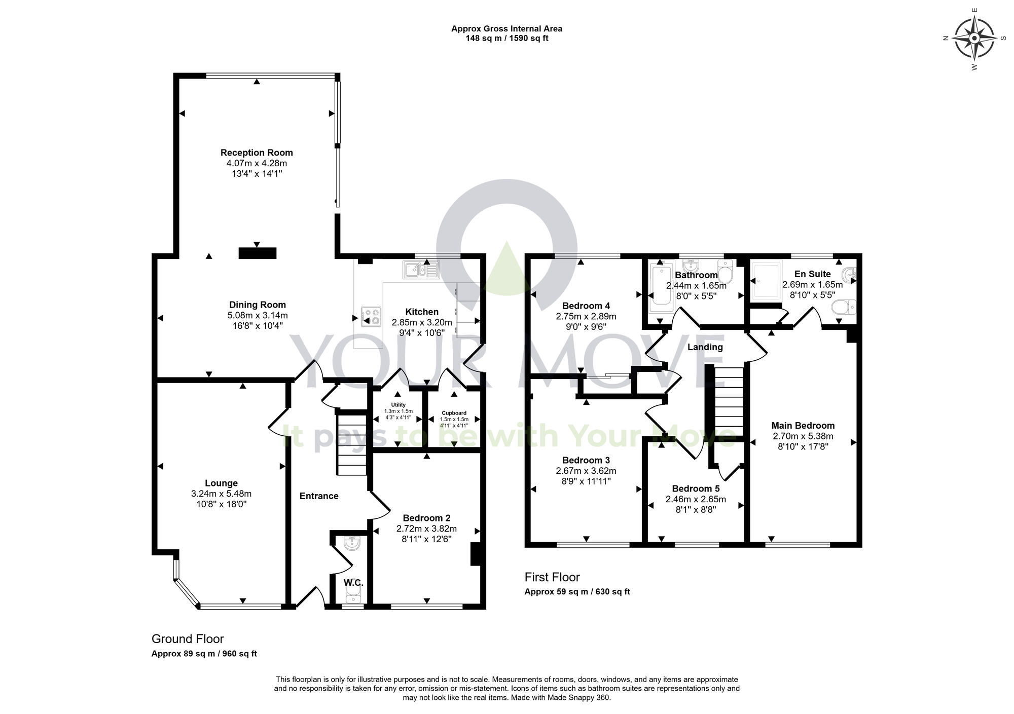 Floorplan of 5 bedroom Detached House for sale, Granton View, Dalgety Bay, Fife, KY11
