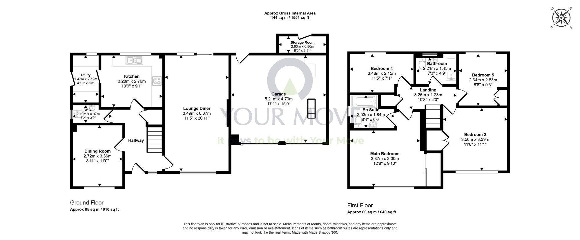 Floorplan of 4 bedroom Detached House for sale, Breakers Way, Dalgety Bay, Fife, KY11
