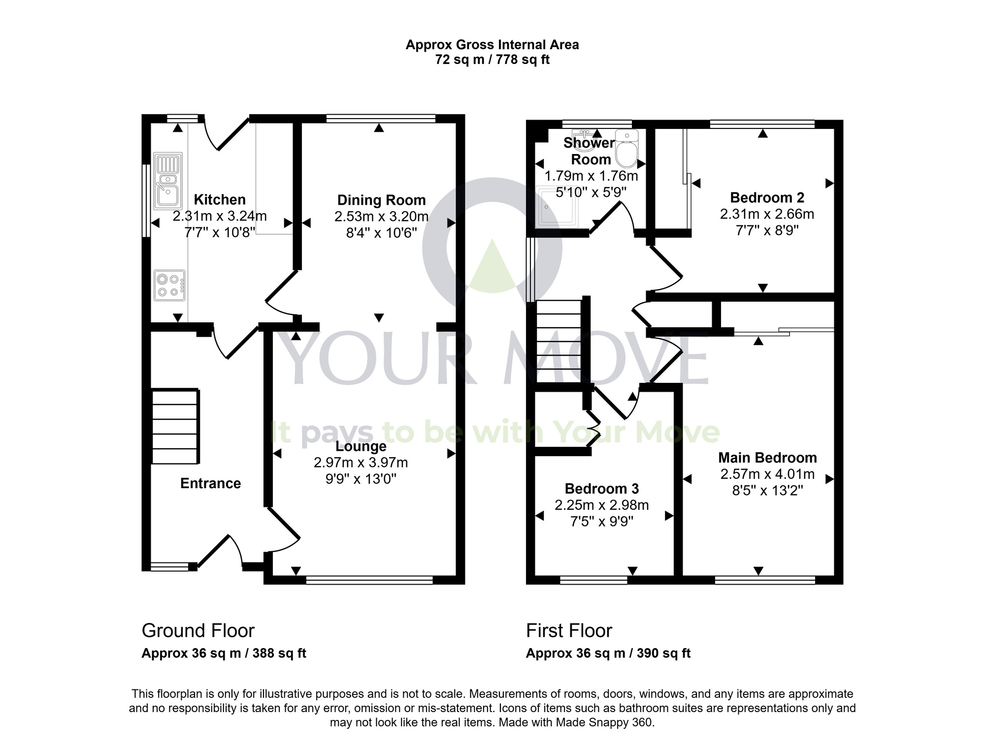 Floorplan of 3 bedroom Semi Detached House for sale, Steeple Crescent, Dalgety Bay, Fife, KY11
