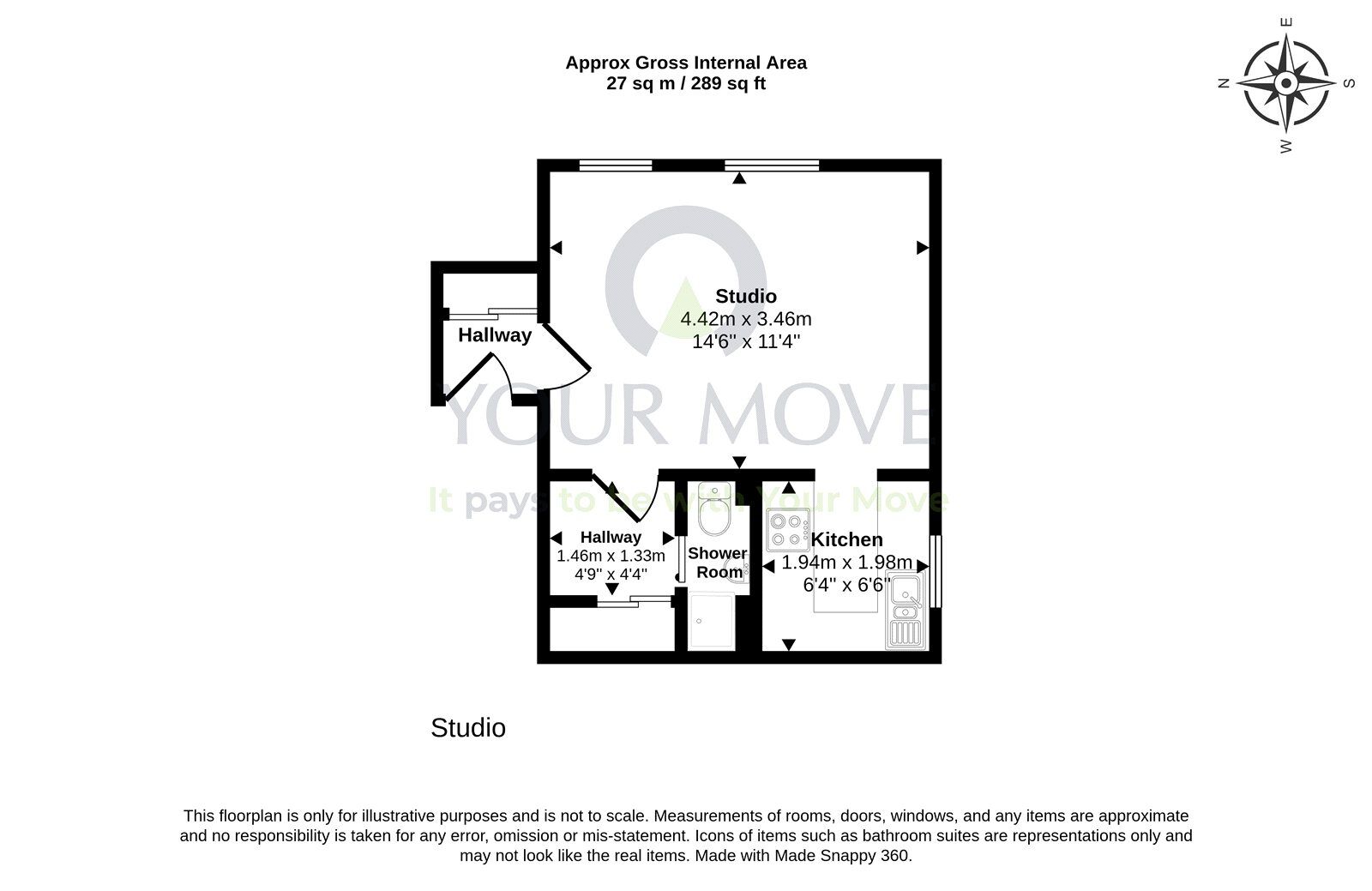 Floorplan of 1 bedroom Flat for sale, Morlich Court, Dalgety Bay, Fife, KY11