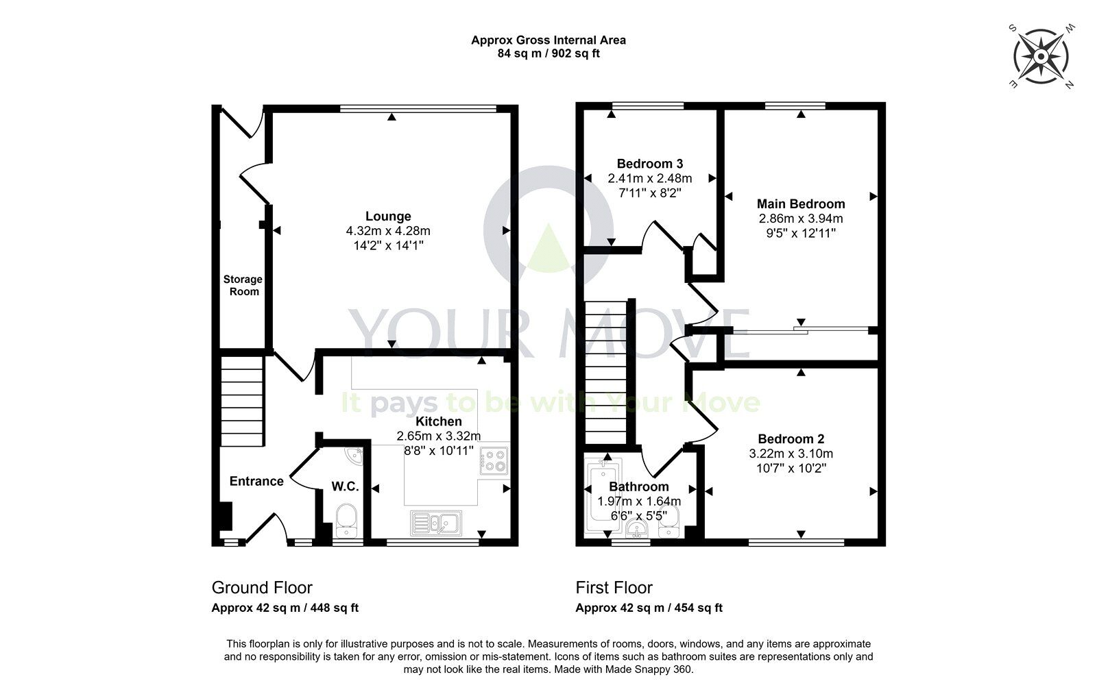 Floorplan of 3 bedroom End Terrace House for sale, Torridon Lane, Rosyth, Fife, KY11