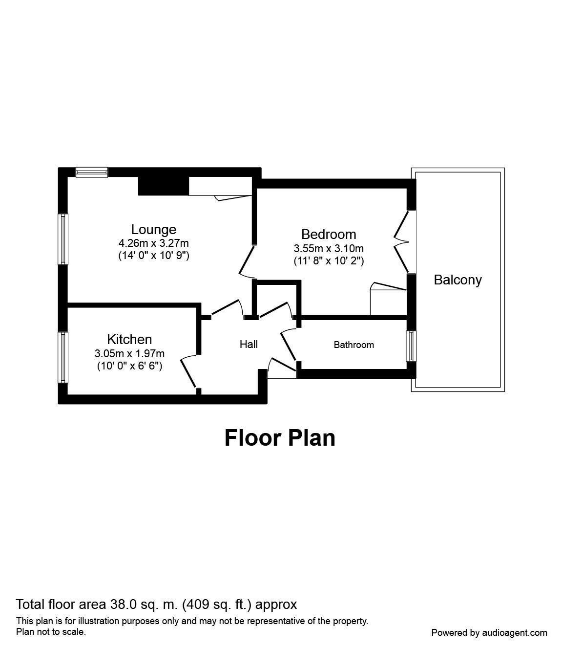 Floorplan of 1 bedroom  Flat to rent, High Church Wynd, Yarm, Cleveland, TS15