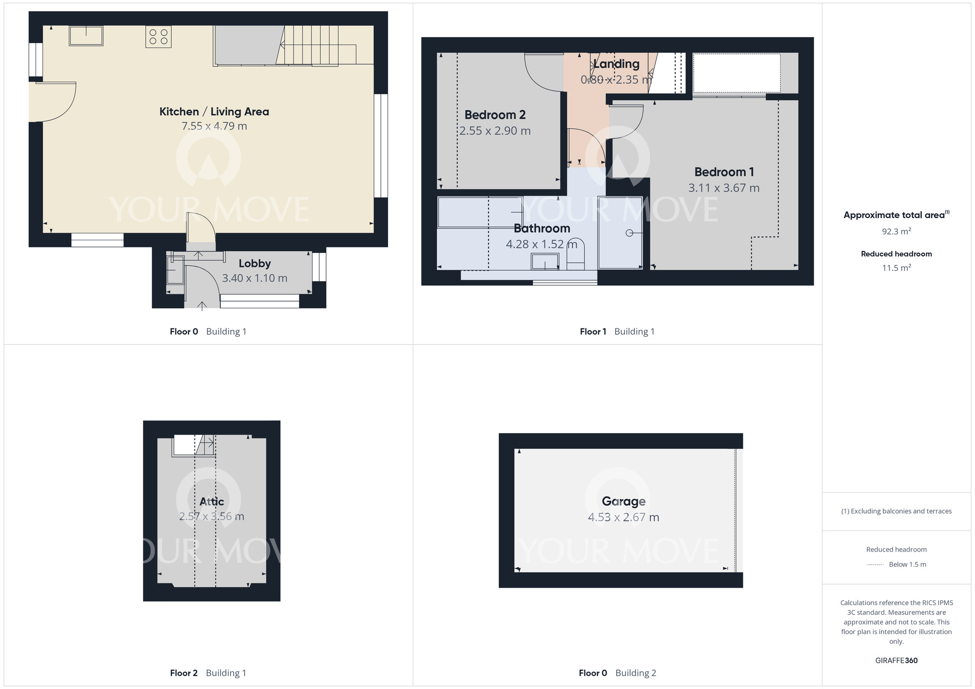 Floorplan of 2 bedroom Semi Detached House for sale, Thornfield Road, Darlington, DL3