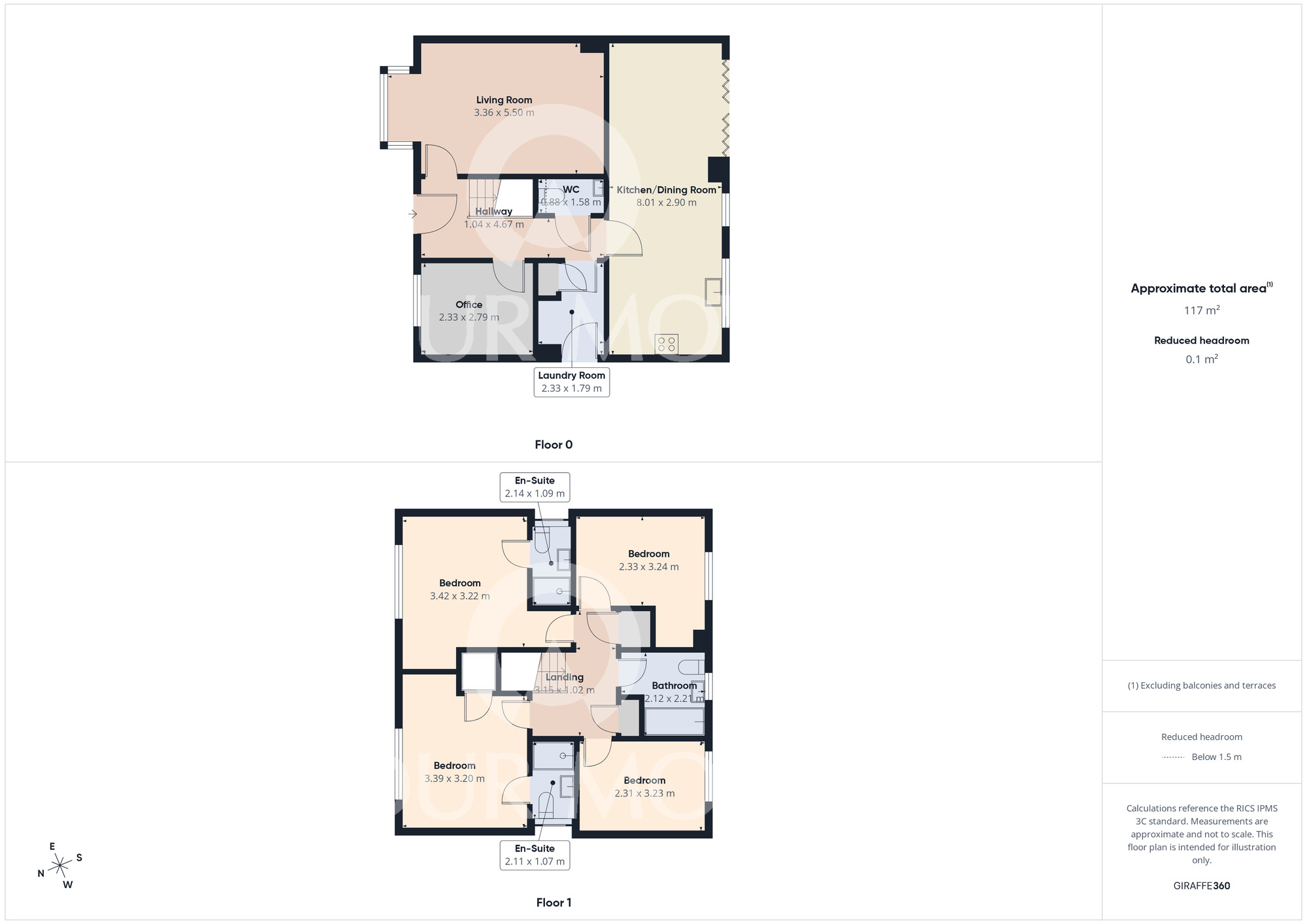 Floorplan of 4 bedroom Detached House for sale, Thomas Sopwith Way, Darlington, Durham, DL2