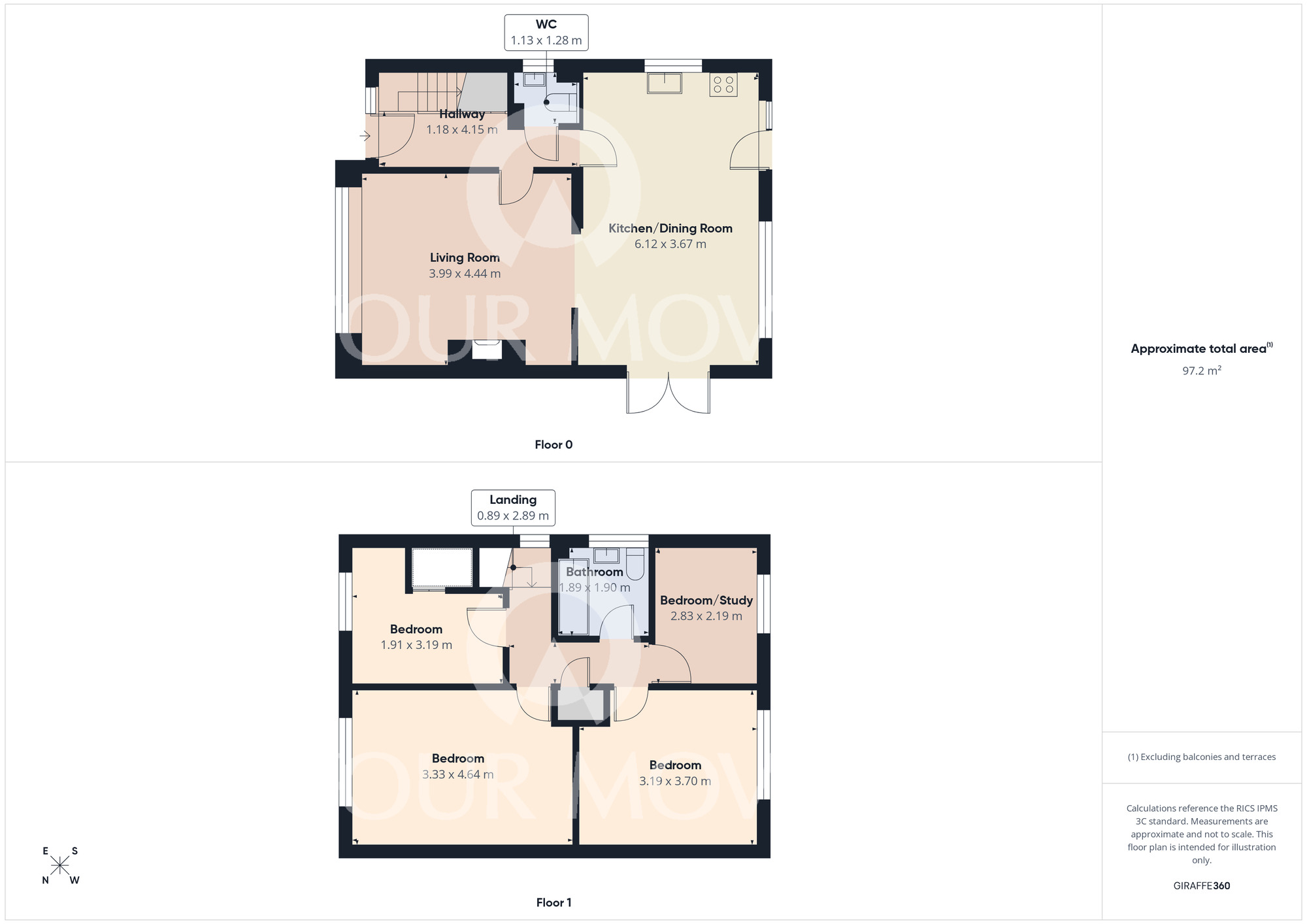 Floorplan of 4 bedroom Detached House for sale, Forfar Close, Darlington, DL1
