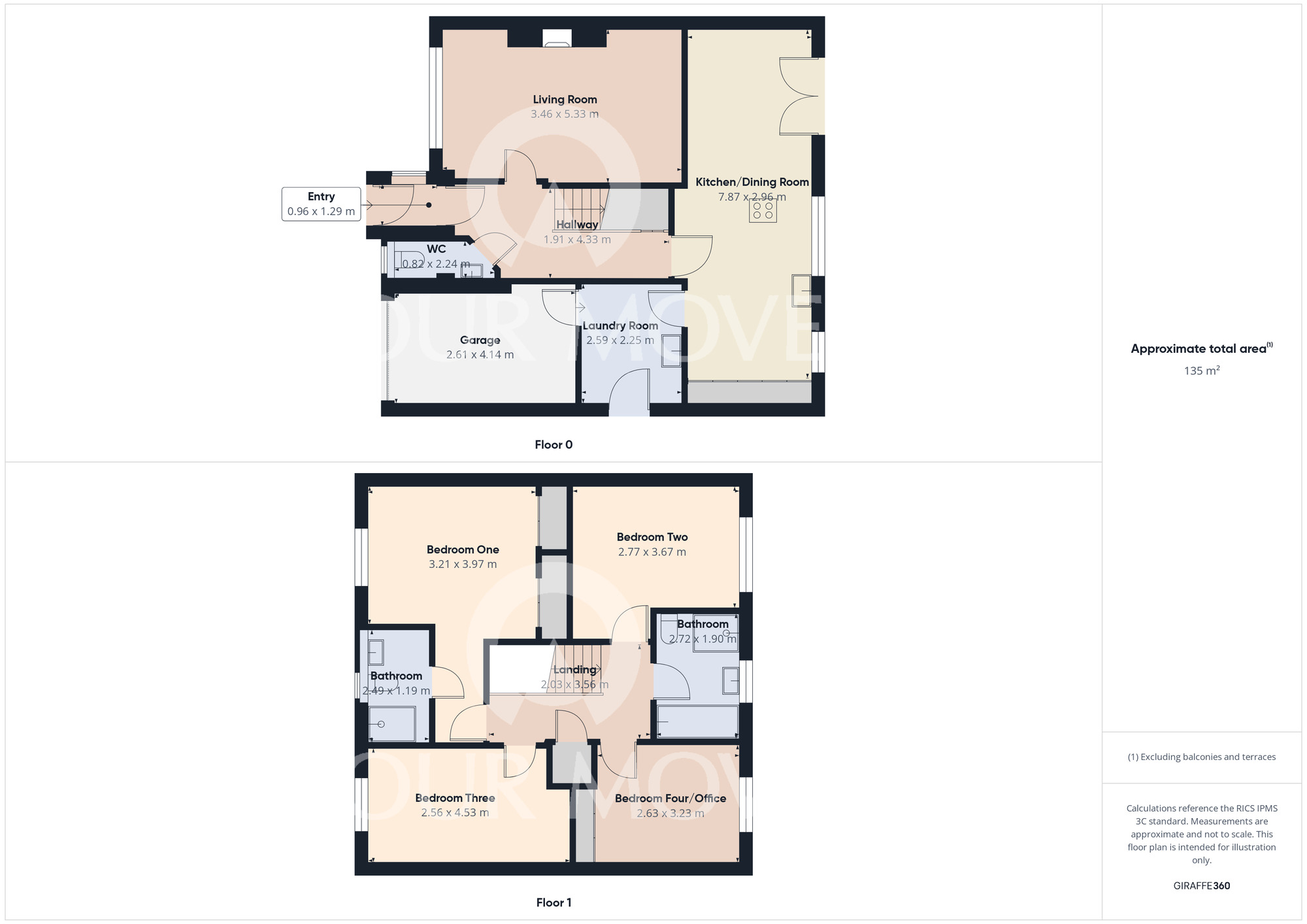 Floorplan of 4 bedroom Detached House for sale, Blacksmith Court, North Cowton, North Yorkshire, DL7