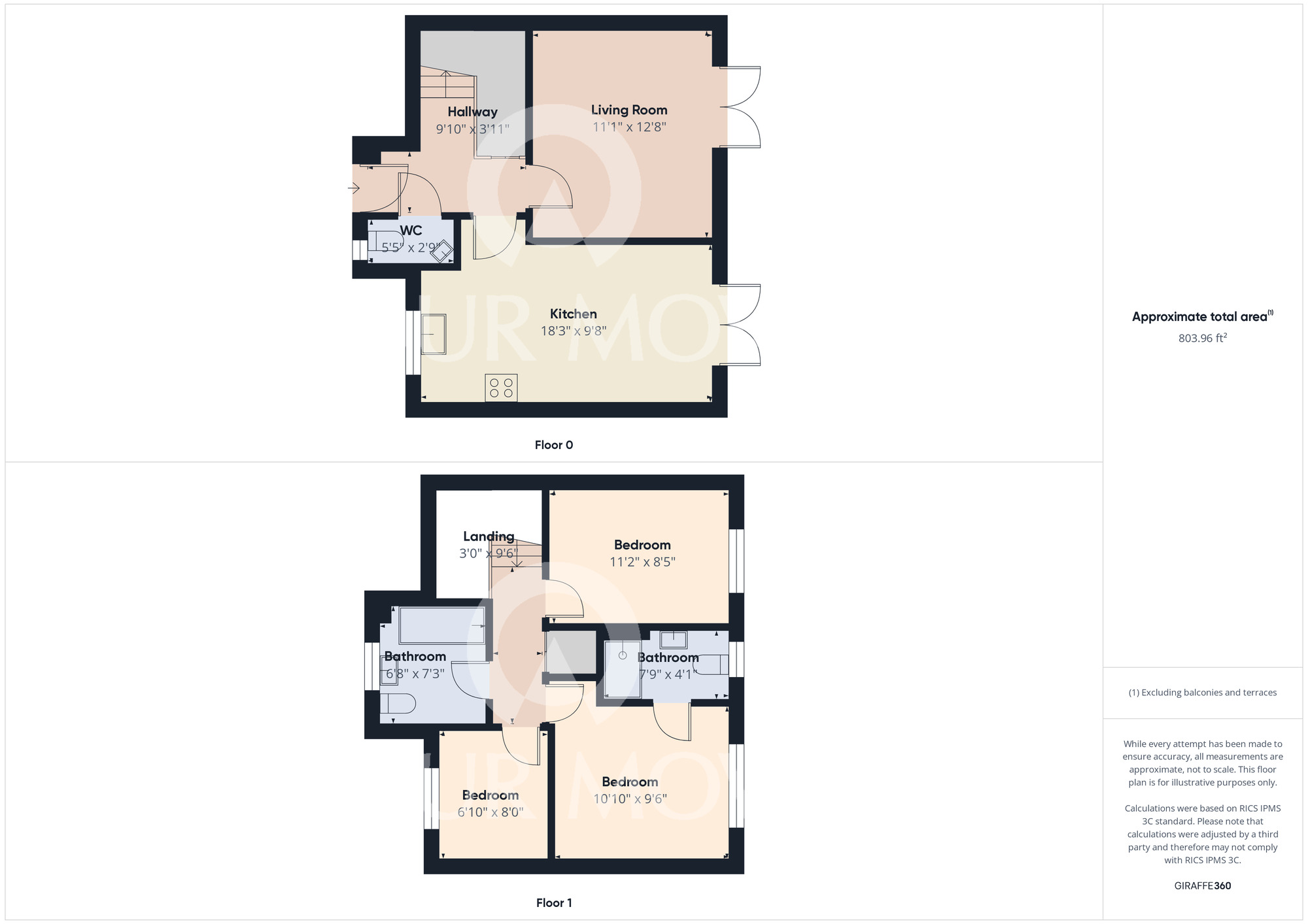Floorplan of 3 bedroom Detached House for sale, Calder Avenue, Darlington, Durham, DL2