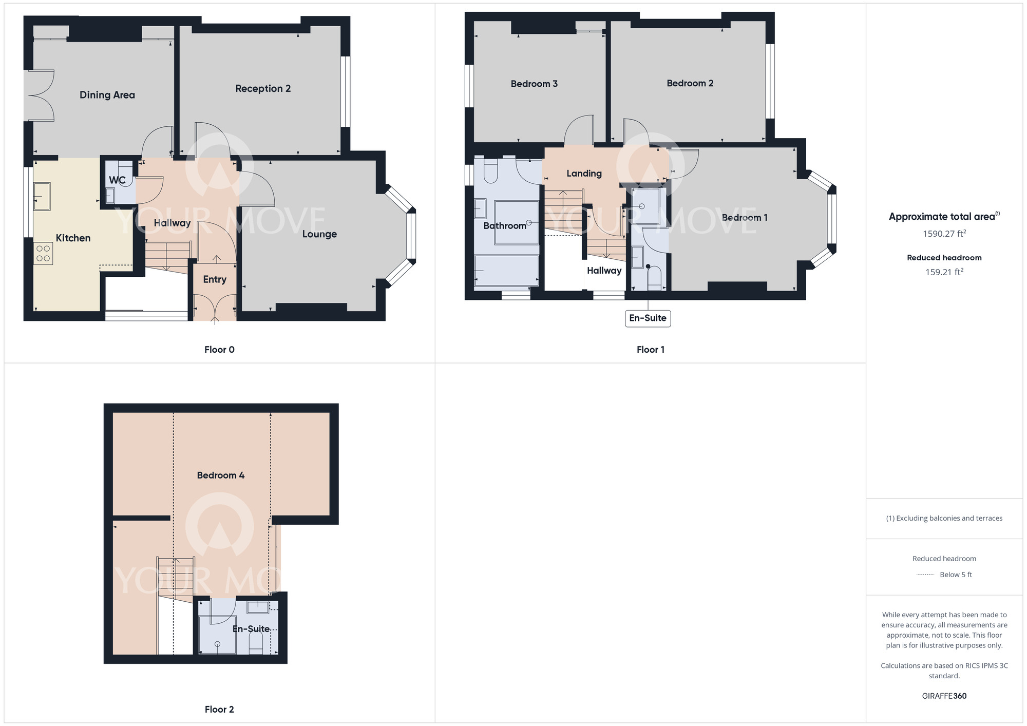 Floorplan of 4 bedroom Semi Detached House for sale, Maude Street, Darlington, Durham, DL3