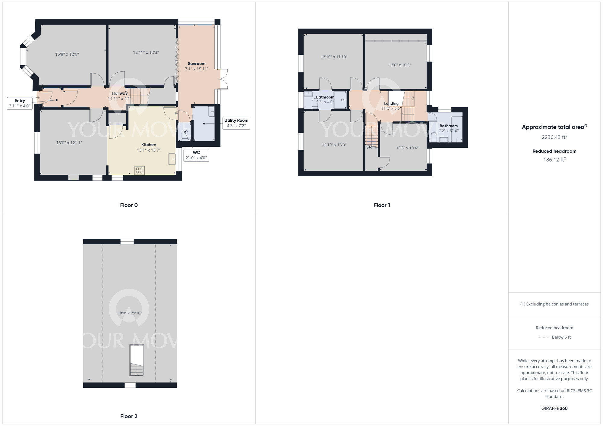 Floorplan of 4 bedroom Detached House for sale, Milton Street, Darlington, Durham, DL1