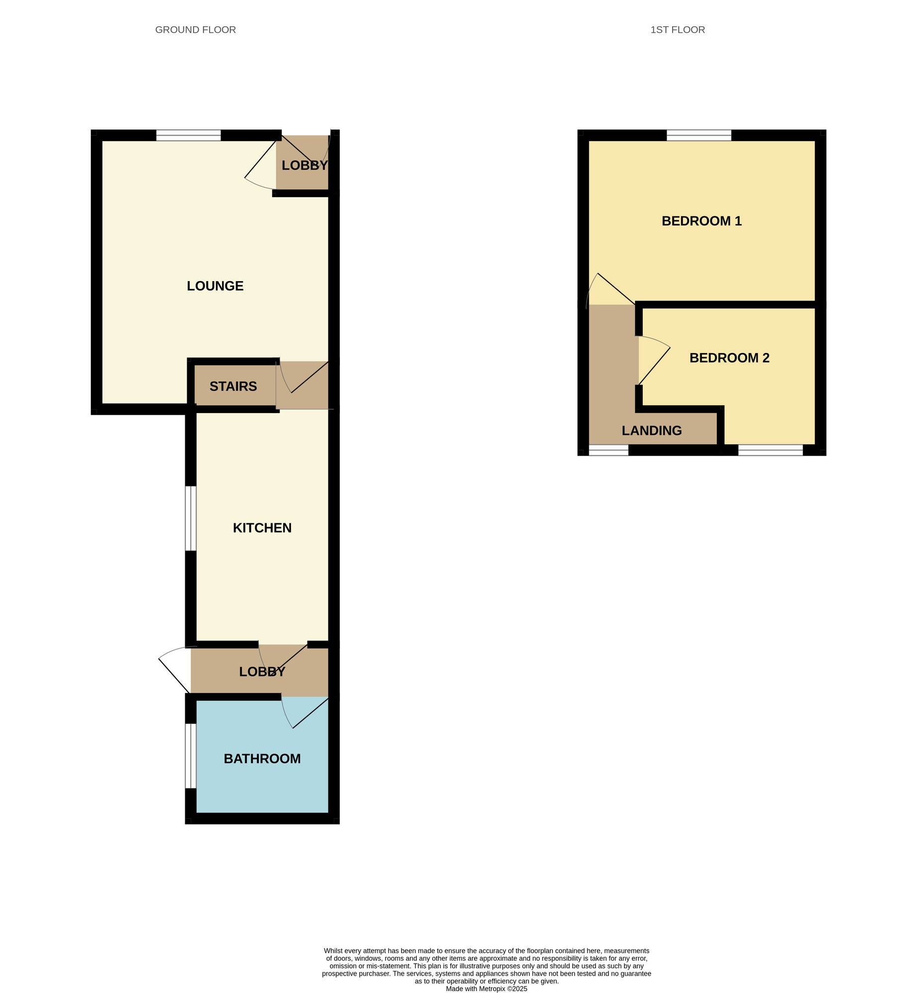 Floorplan of 2 bedroom Mid Terrace House for sale, Forster Street, Darlington, Durham, DL3