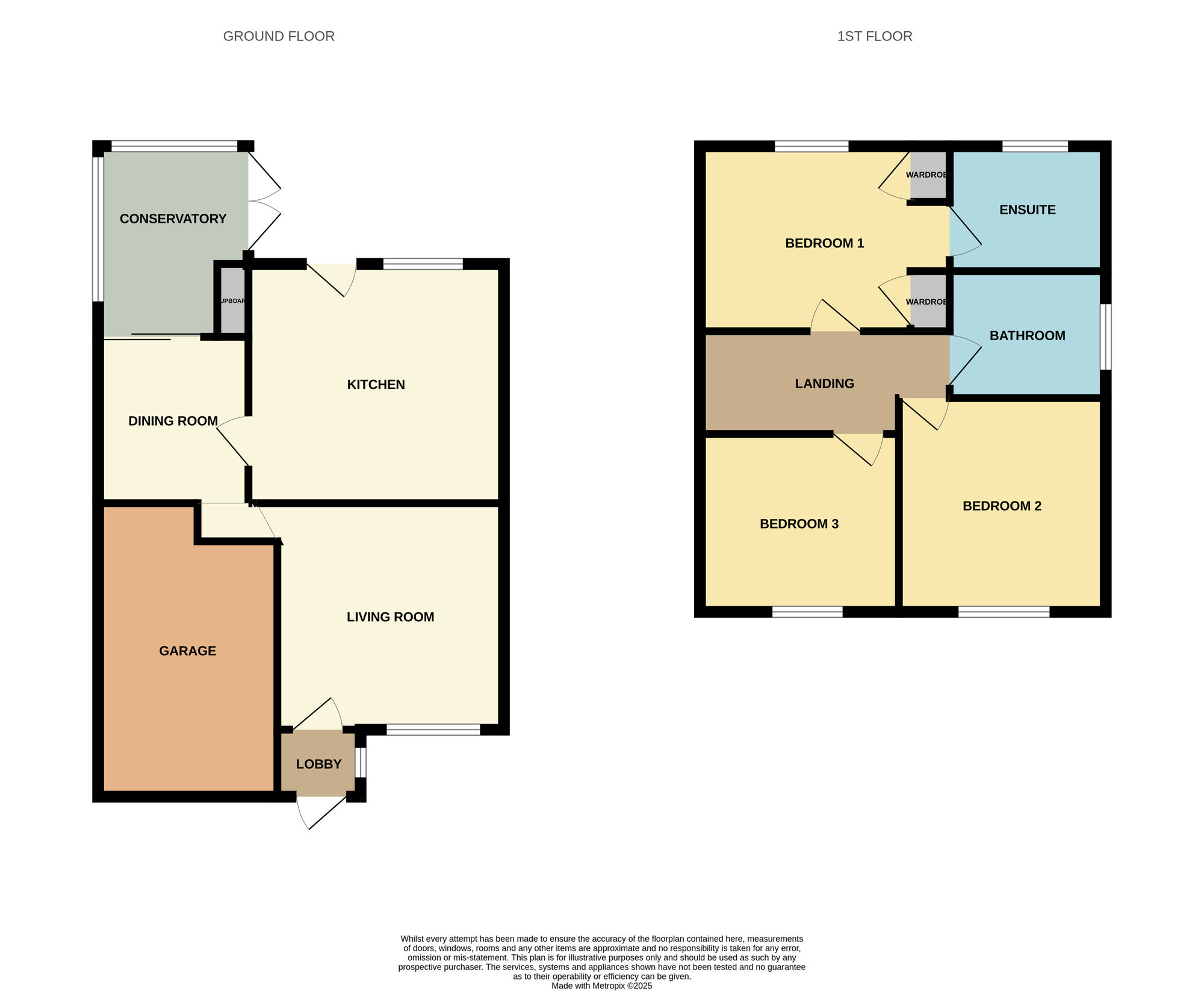 Floorplan of 3 bedroom Semi Detached House for sale, Alverton Drive, Faverdale, Durham, DL3