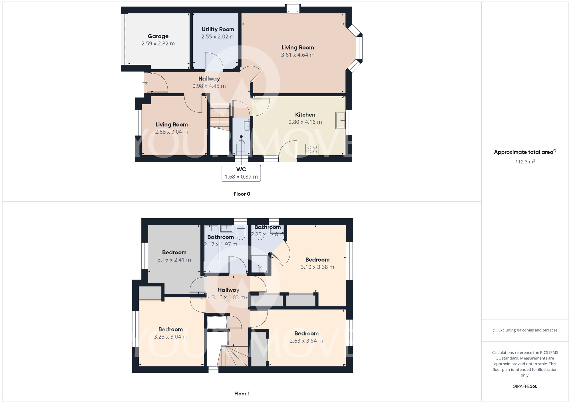 Floorplan of 4 bedroom Detached House for sale, Bluebell Close, Darlington, Durham, DL3