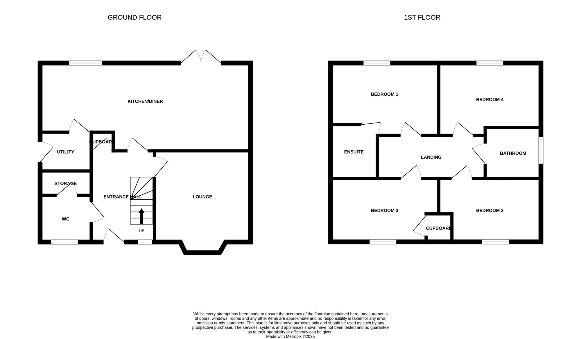 Floorplan of 4 bedroom Detached House for sale, Walter Scott Avenue, Darlington, Durham, DL2