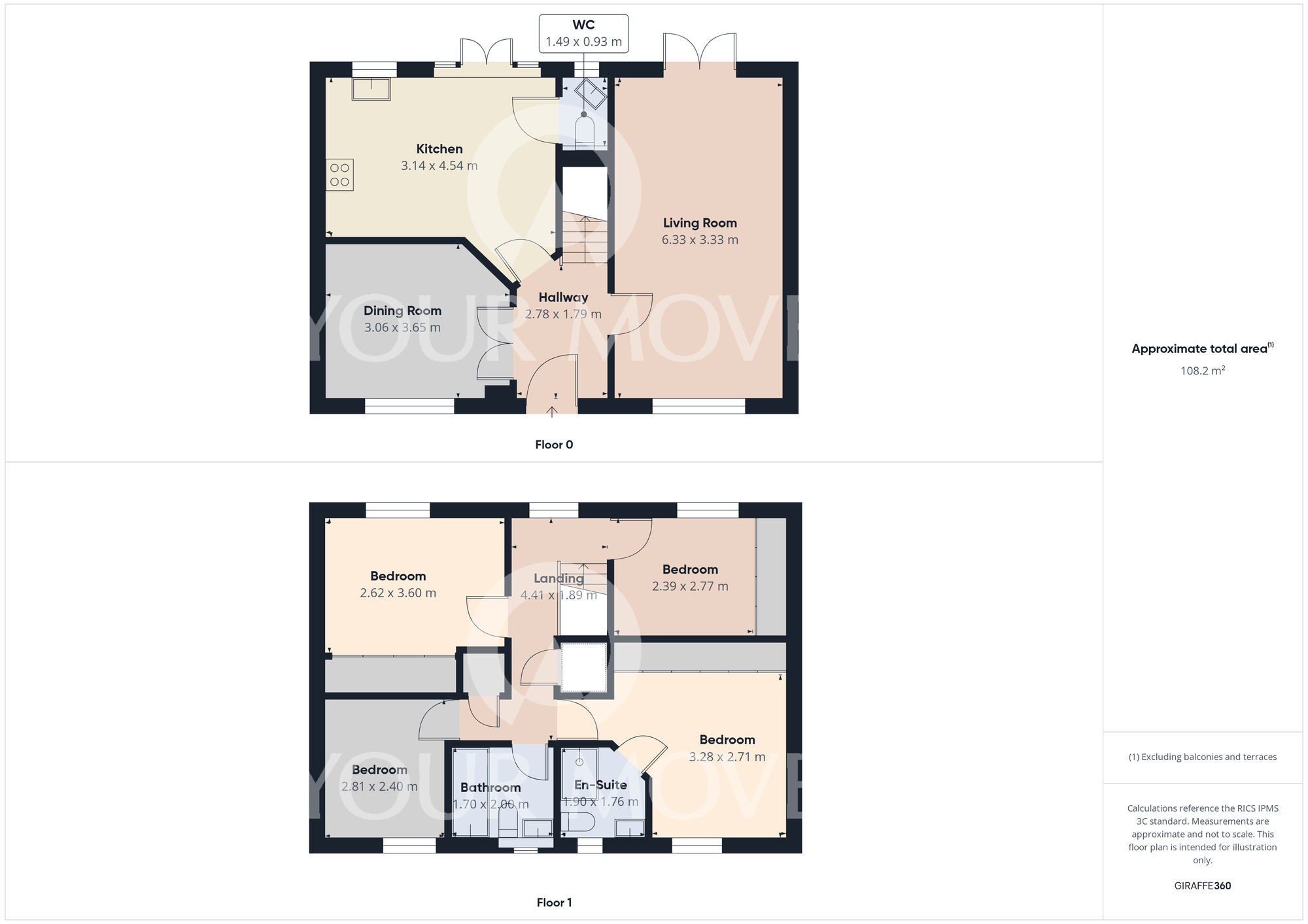 Floorplan of 4 bedroom Detached House for sale, Leach Grove, Darlington, Durham, DL3