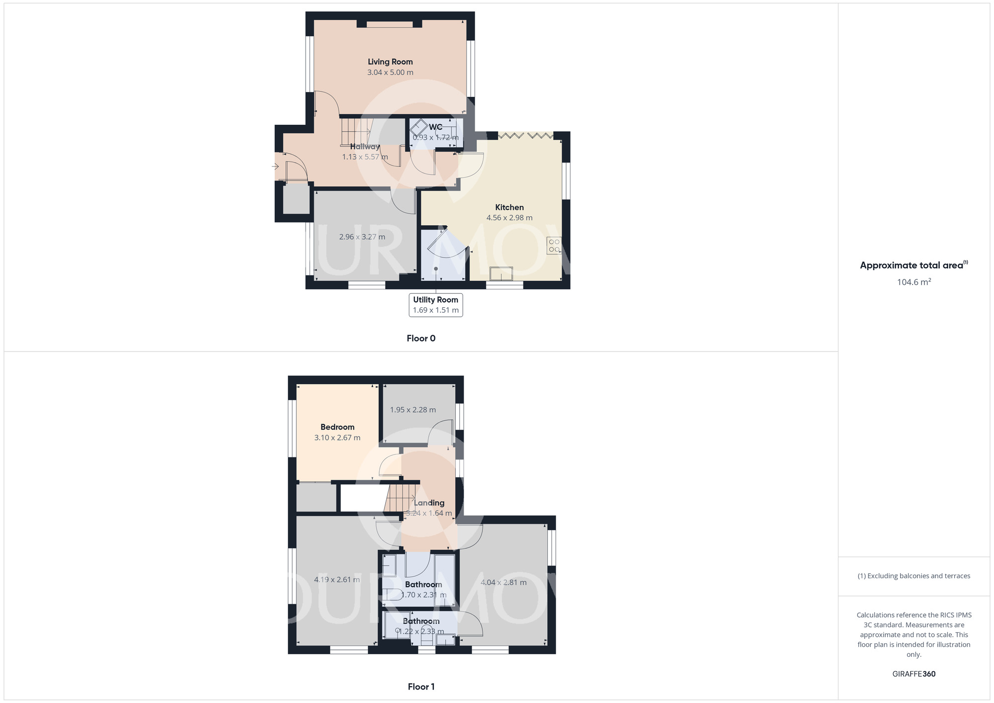Floorplan of 4 bedroom Detached House for sale, Walter Scott Avenue, Darlington, Durham, DL2