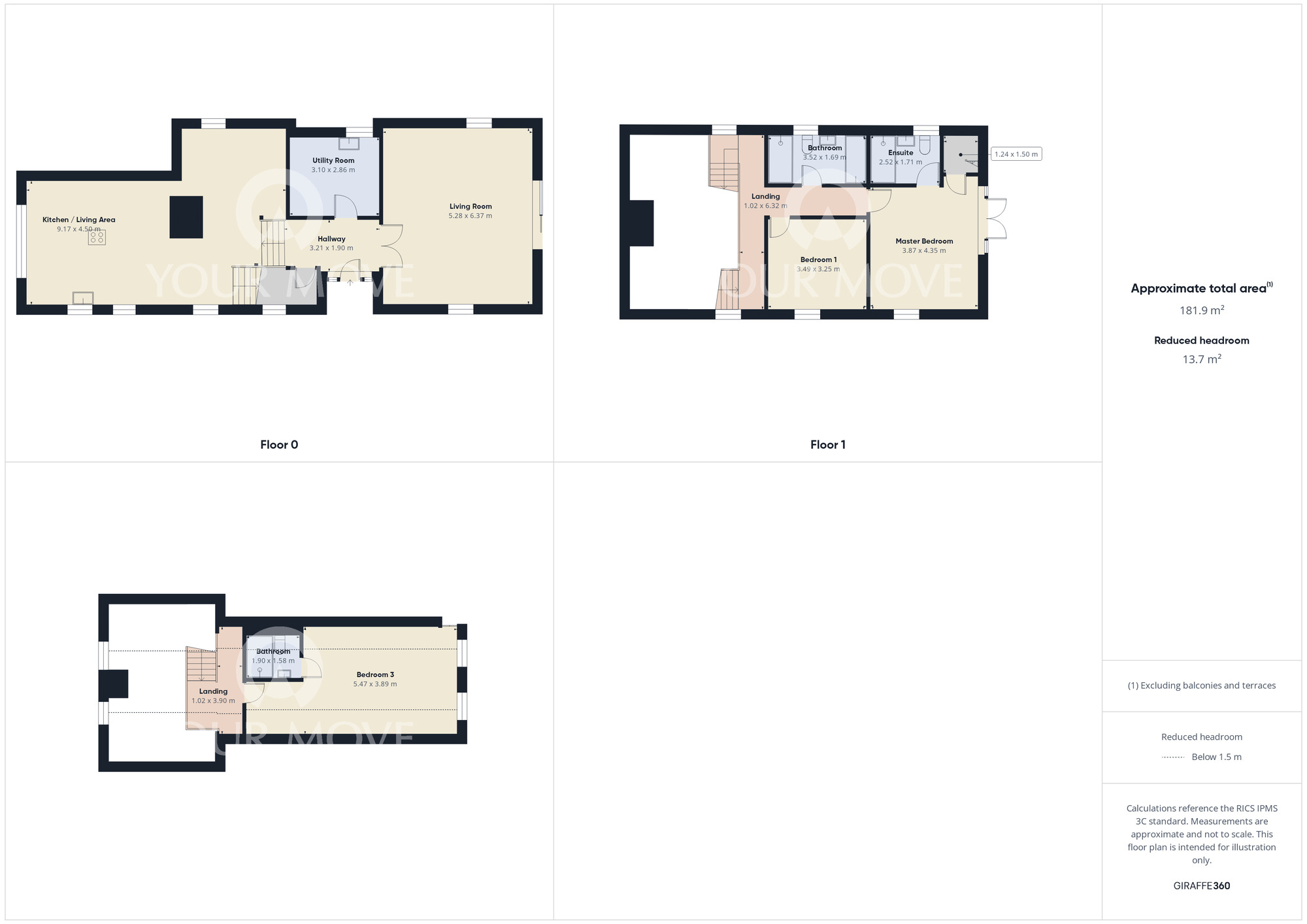 Floorplan of 3 bedroom  Property to rent, Swallow Cottage, Eaglescliffe, Stockton-on-Tees, Durham, TS16
