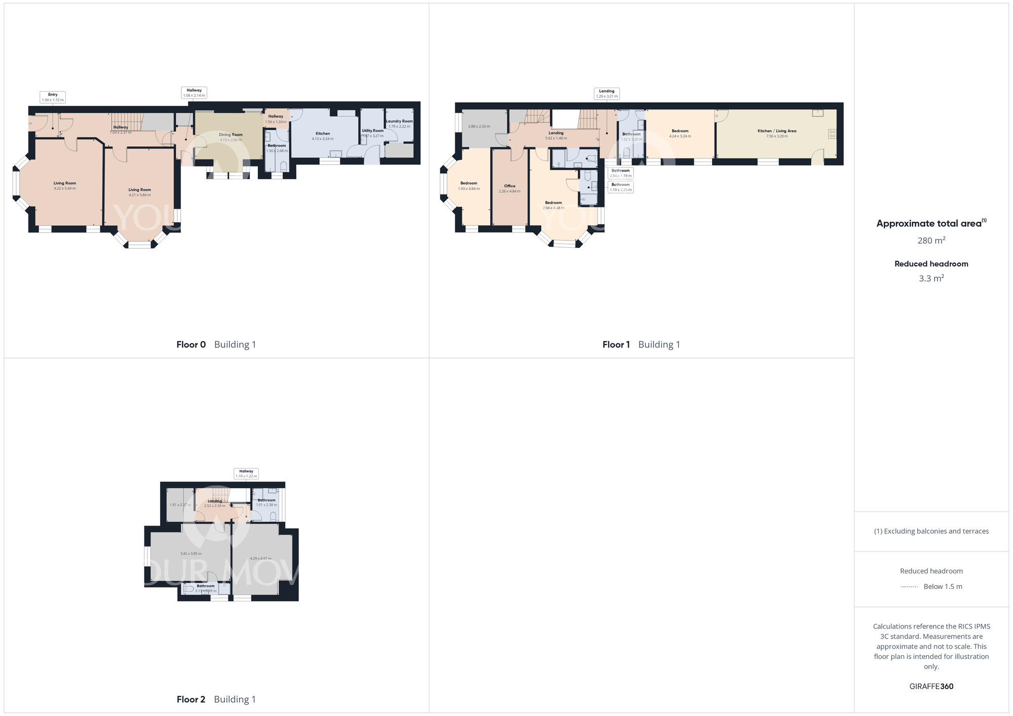 Floorplan of 6 bedroom End Terrace House for sale, Southend Avenue, Darlington, Durham, DL3