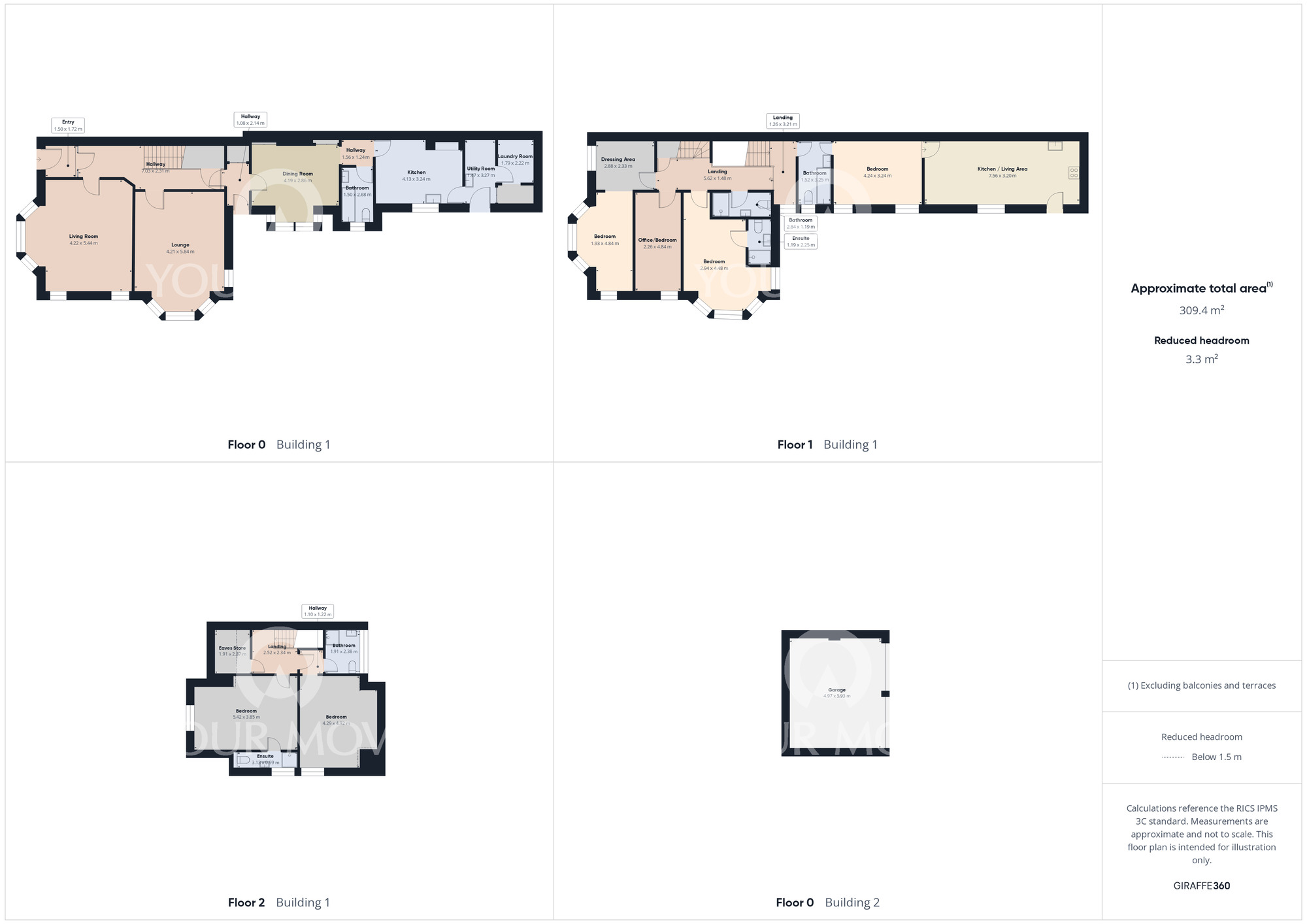 Floorplan of 6 bedroom End Terrace House for sale, Southend Avenue, Darlington, Durham, DL3