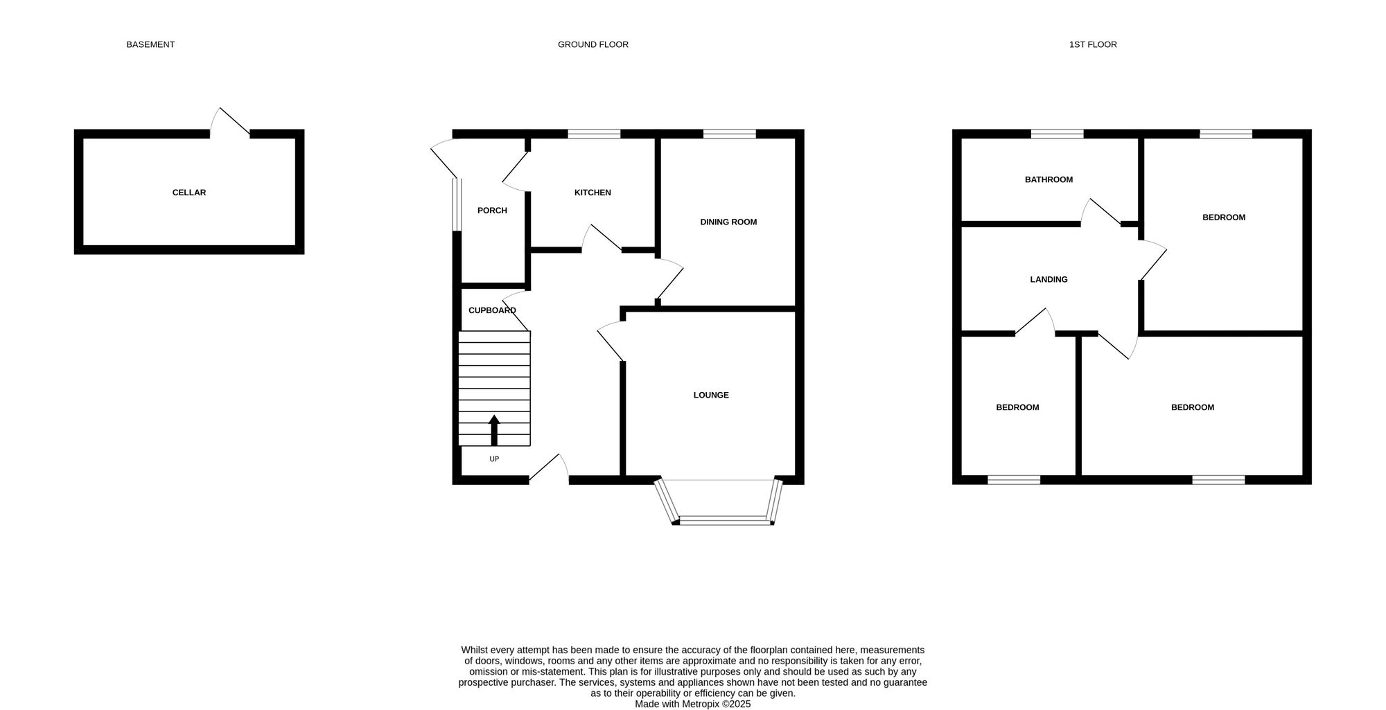 Floorplan of 3 bedroom Semi Detached House for sale, Chatsworth Terrace, Darlington, Durham, DL1