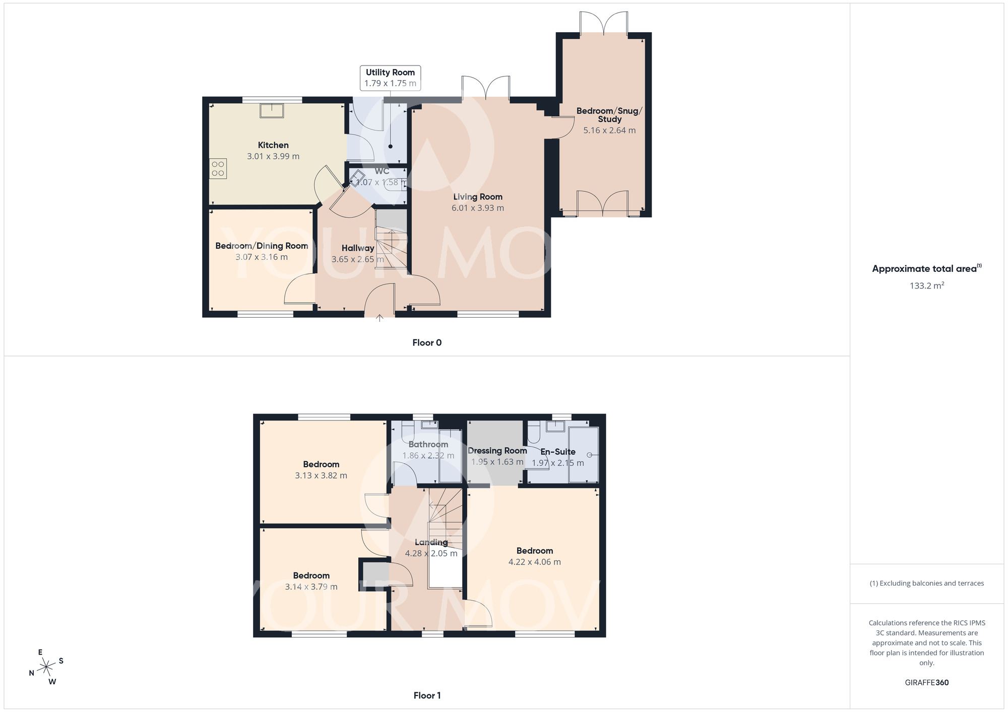 Floorplan of 4 bedroom Detached House for sale, Red Rose Close, Darlington, Durham, DL2