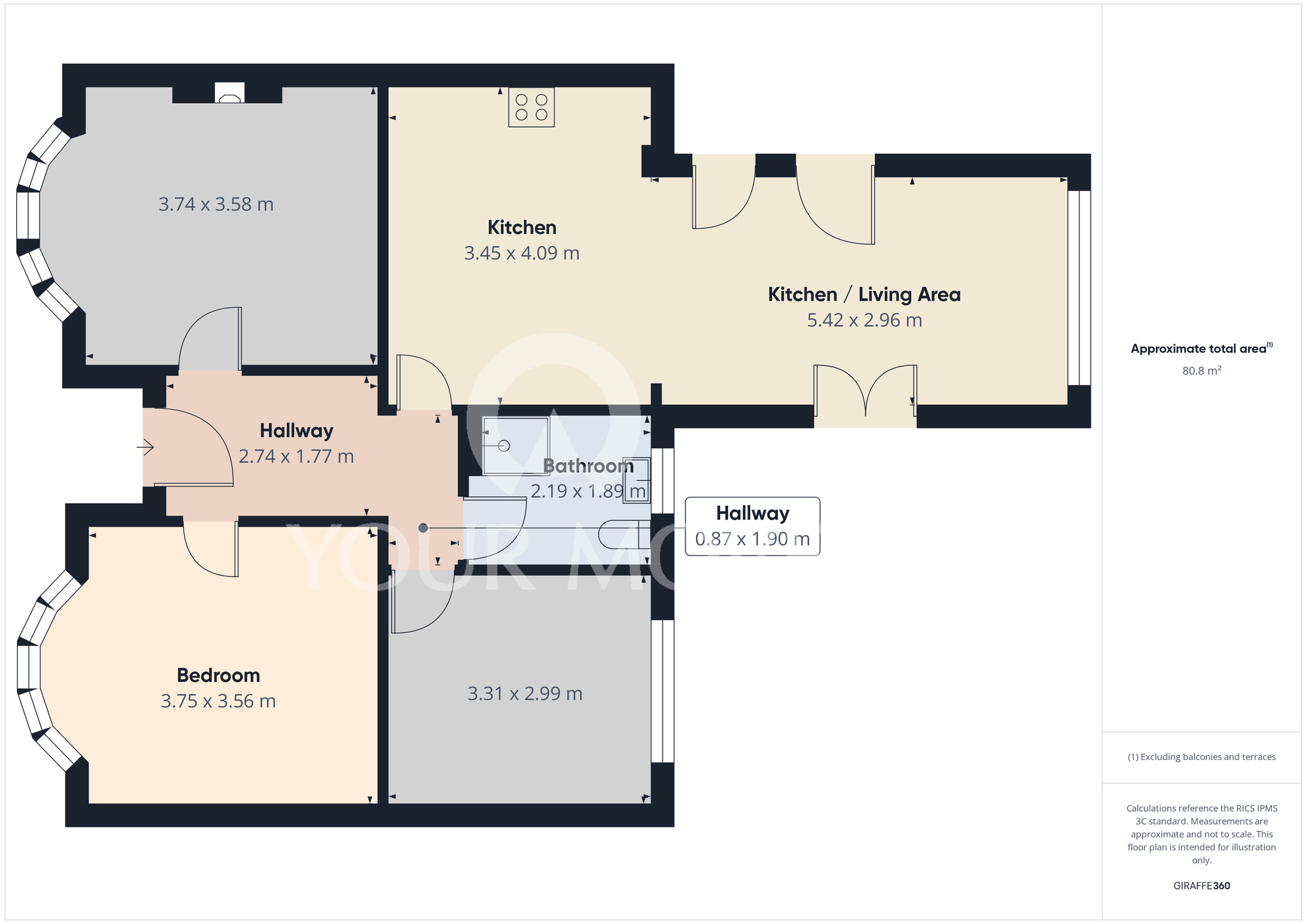Floorplan of 3 bedroom Detached Bungalow for sale, Barmpton Lane, Darlington, Durham, DL1