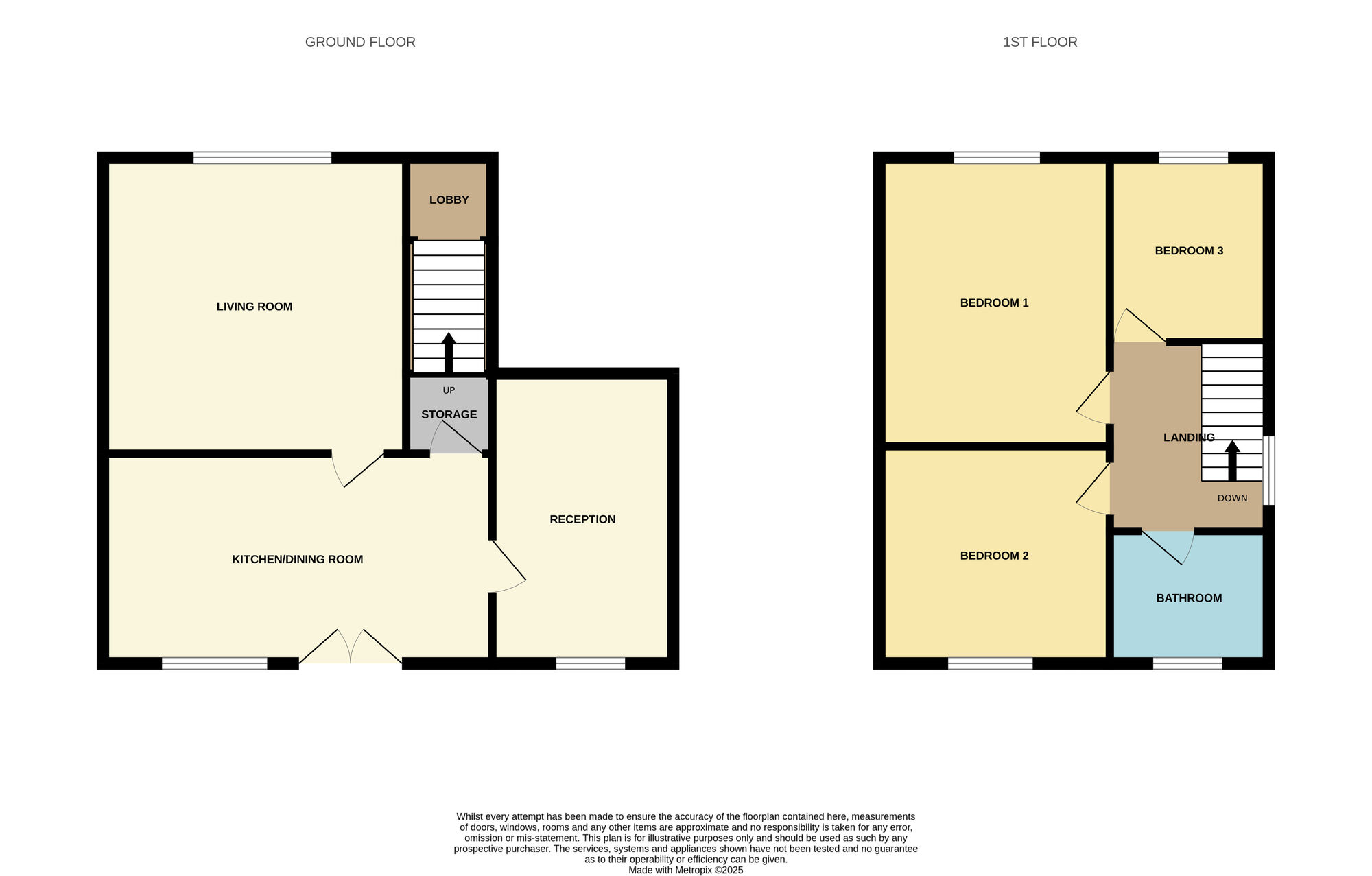 Floorplan of 3 bedroom Semi Detached House for sale, Mistral Drive, Darlington, Durham, DL1