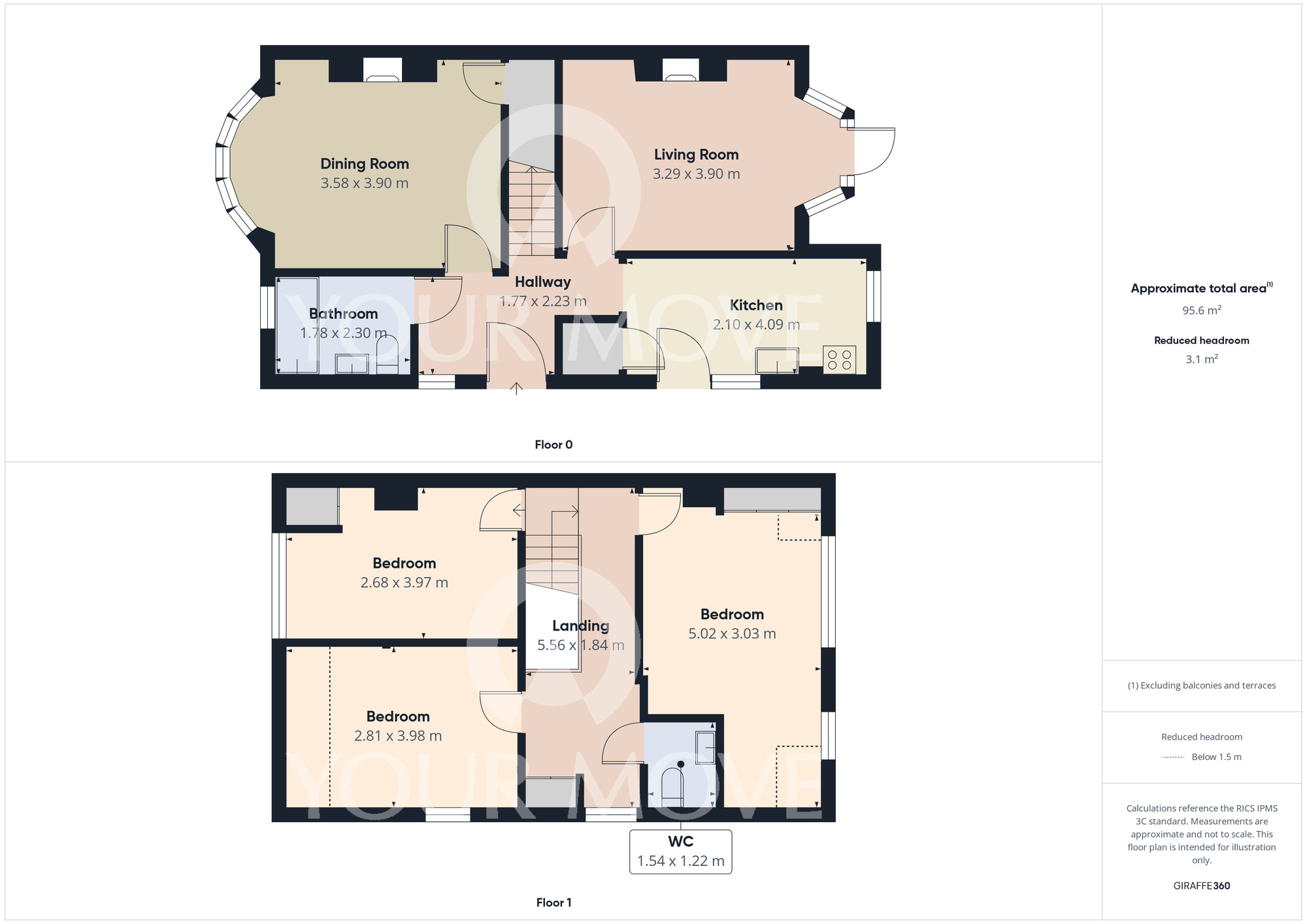 Floorplan of 3 bedroom Semi Detached House for sale, Ravensdale Road, Darlington, Durham, DL3