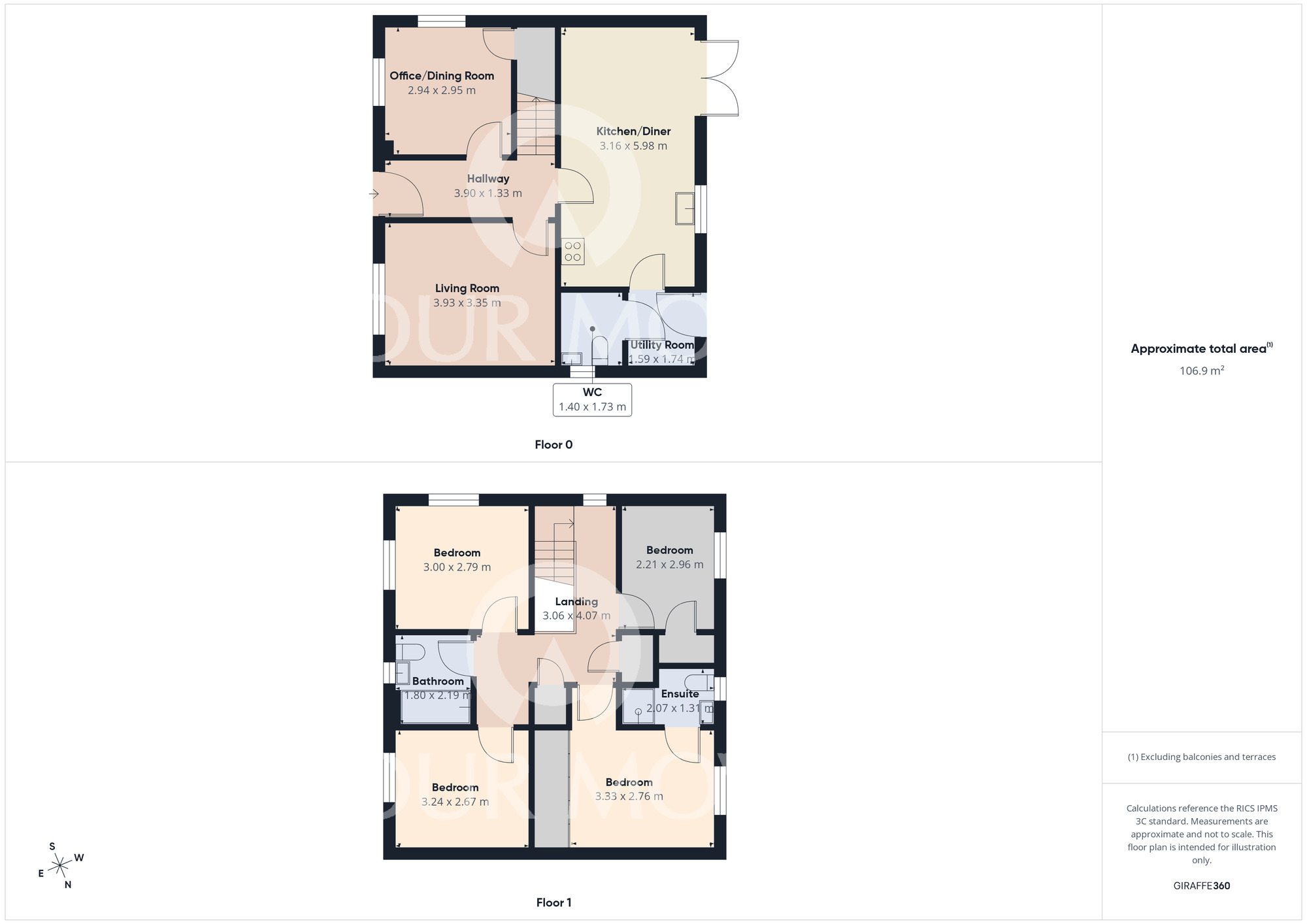 Floorplan of 4 bedroom Detached House for sale, Raspberry Grove, Darlington, Durham, DL1