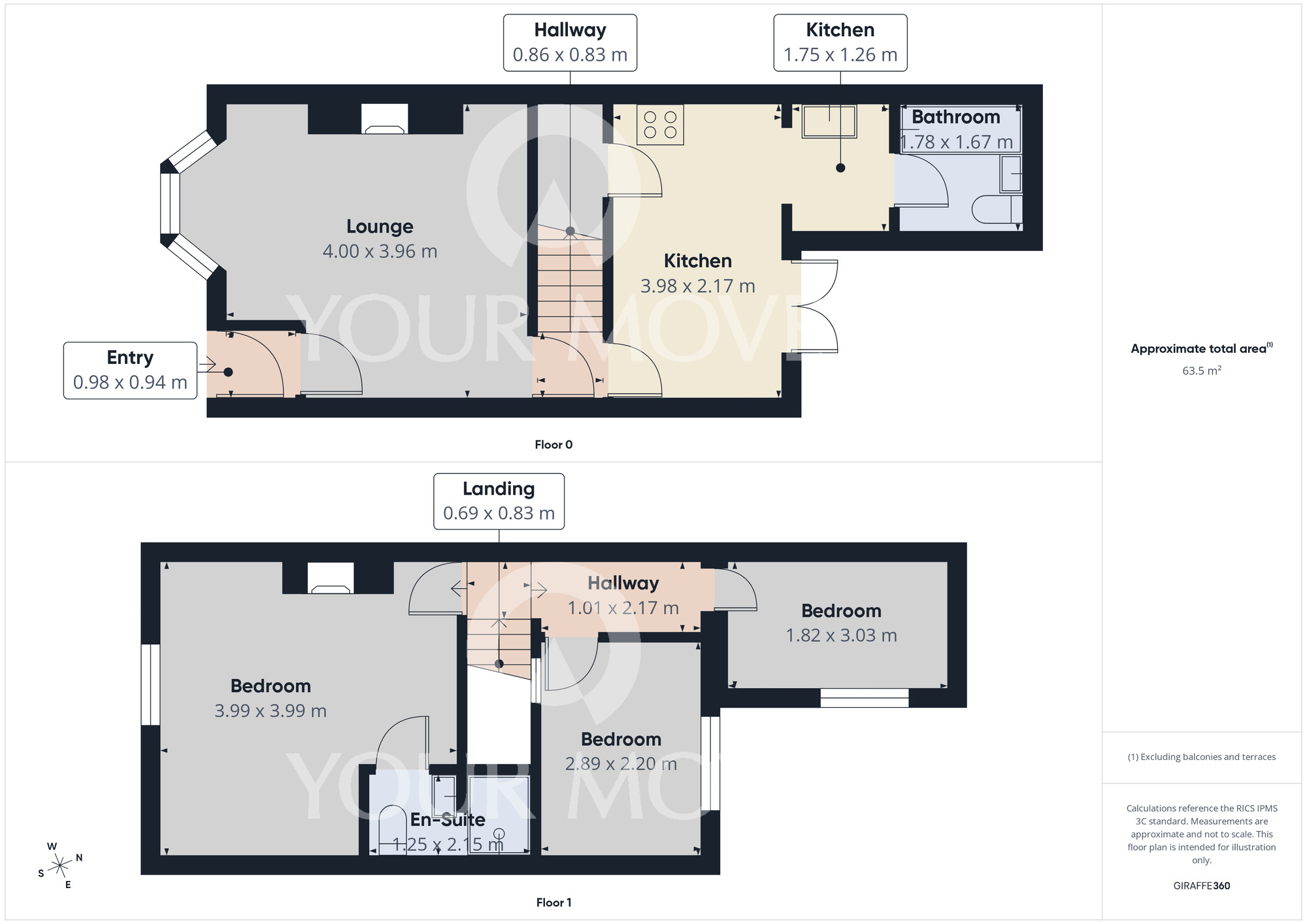 Floorplan of 3 bedroom Mid Terrace House for sale, Craig Street, Darlington, Durham, DL3