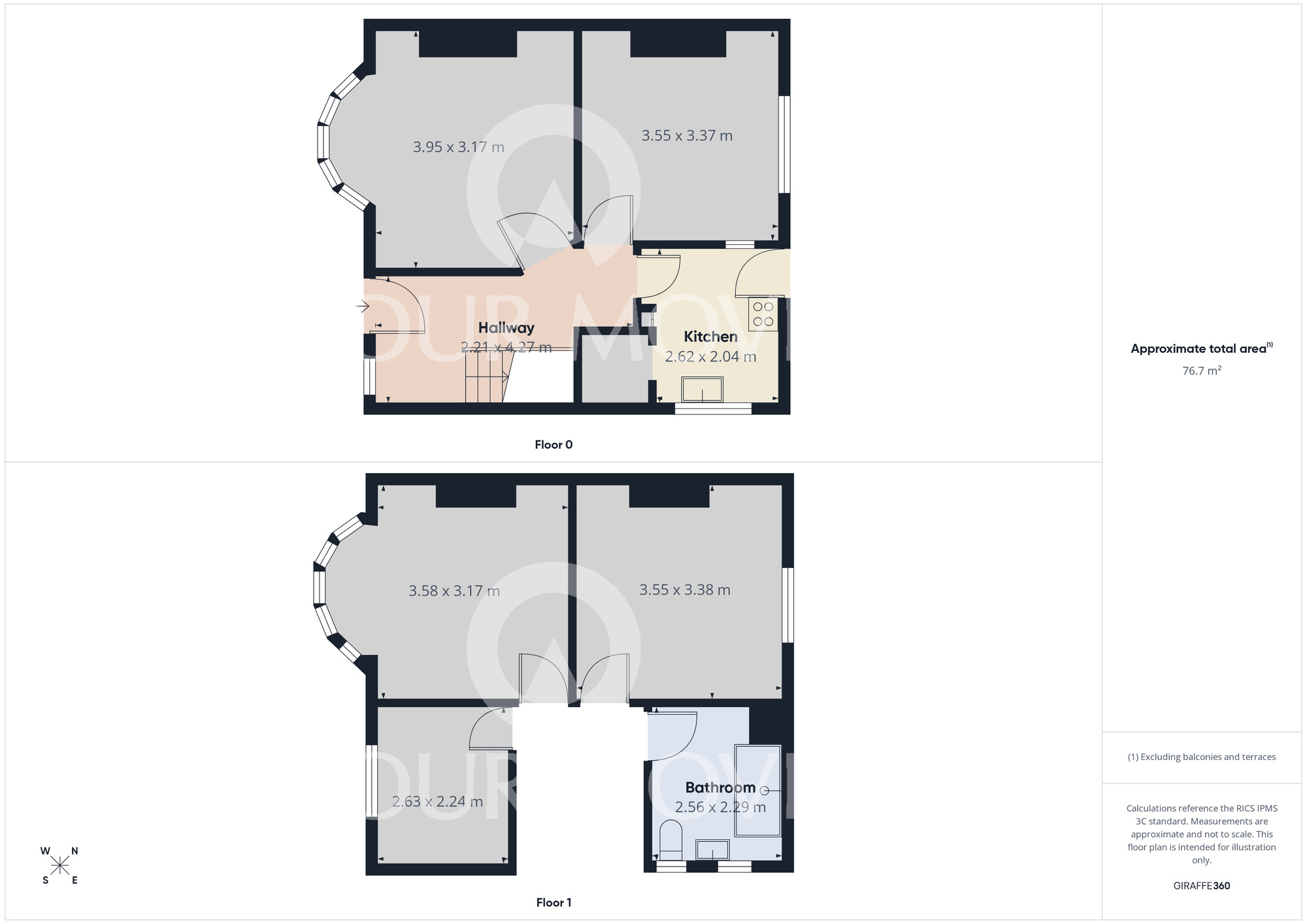 Floorplan of 3 bedroom Semi Detached House to rent, Witbank Road, Darlington, Durham, DL3