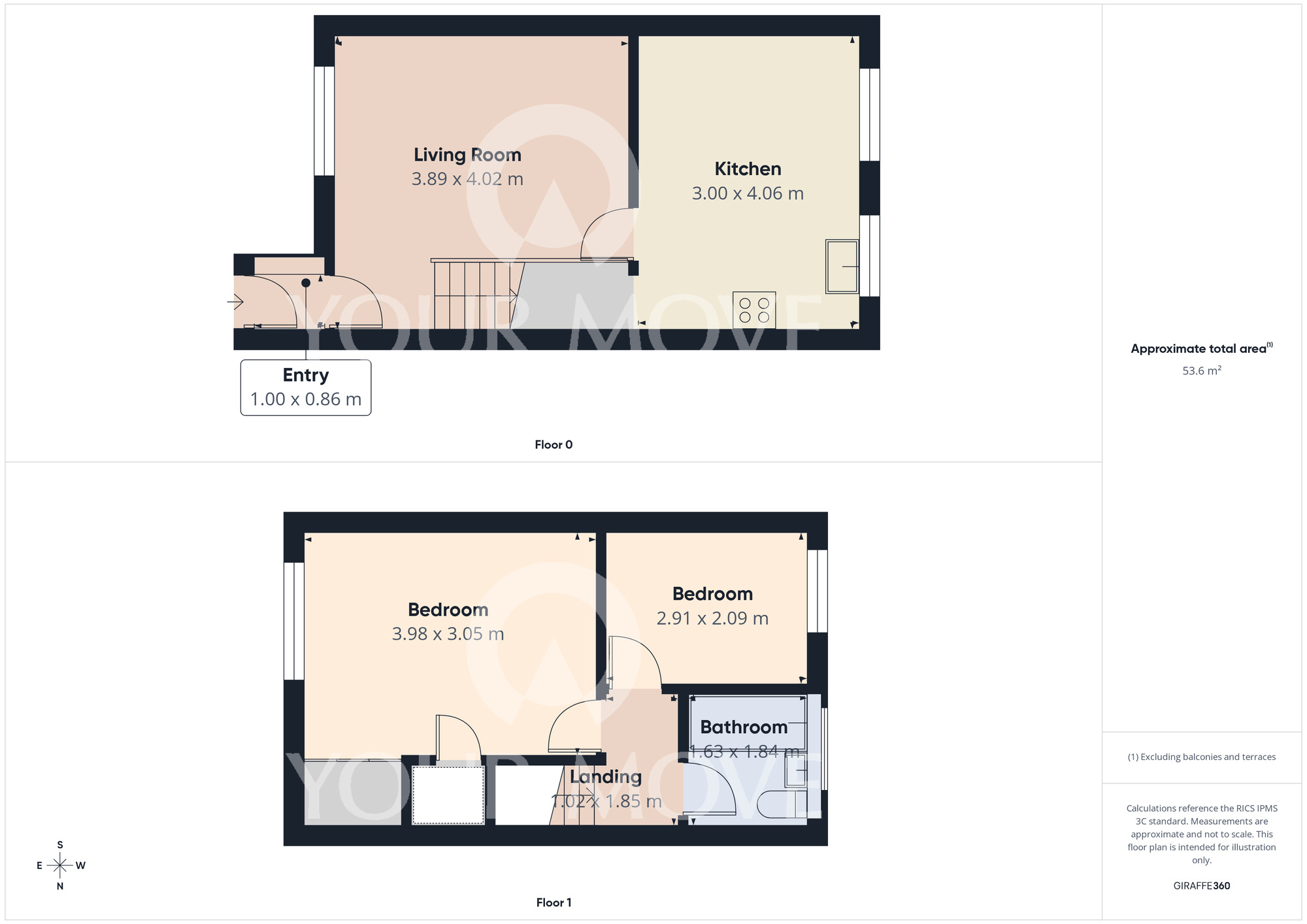 Floorplan of 2 bedroom Mid Terrace House for sale, Thomas Court, Darlington, Durham, DL1