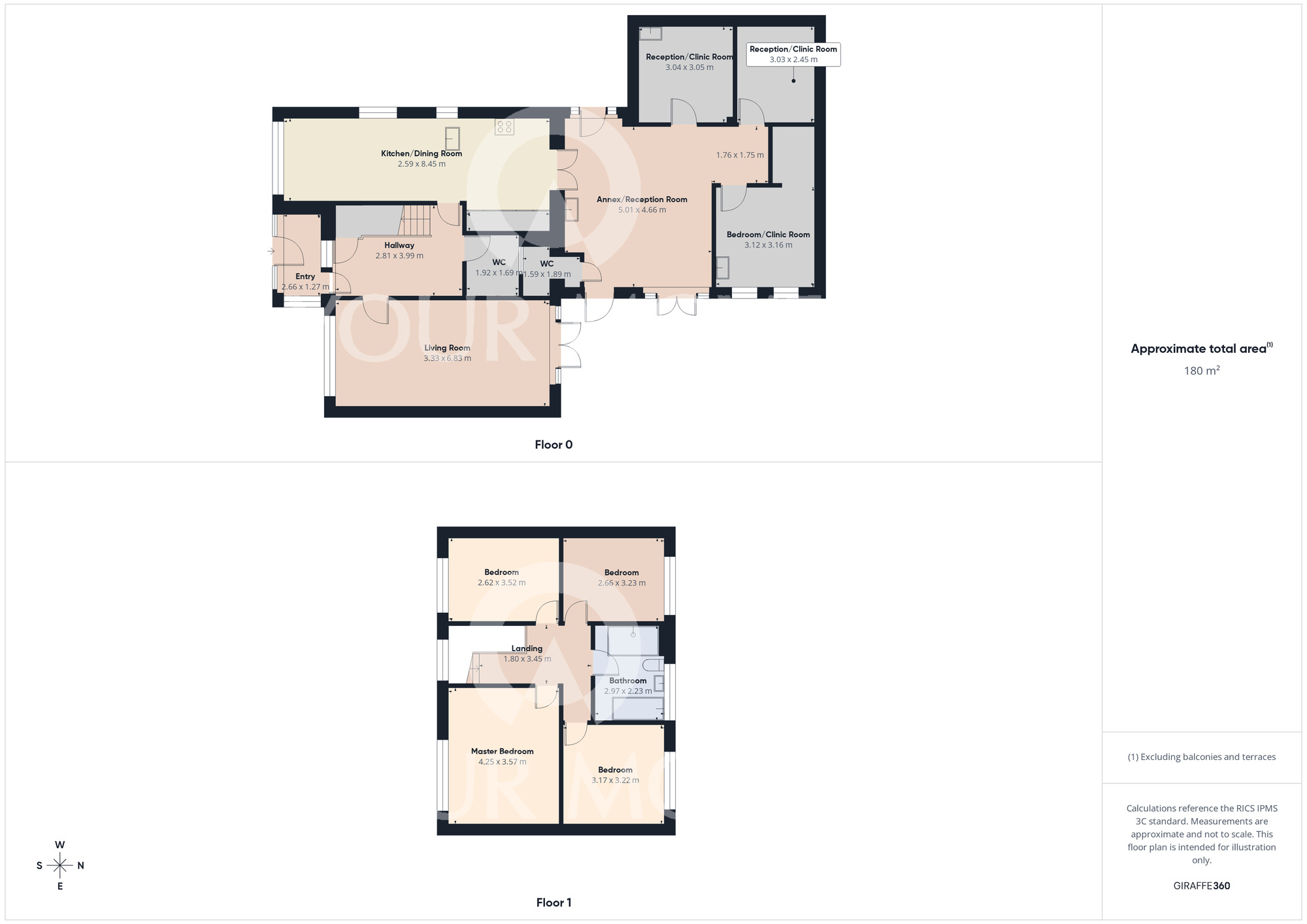 Floorplan of 5 bedroom Detached House for sale, Grendon Gardens, Middleton St. George, Durham, DL2