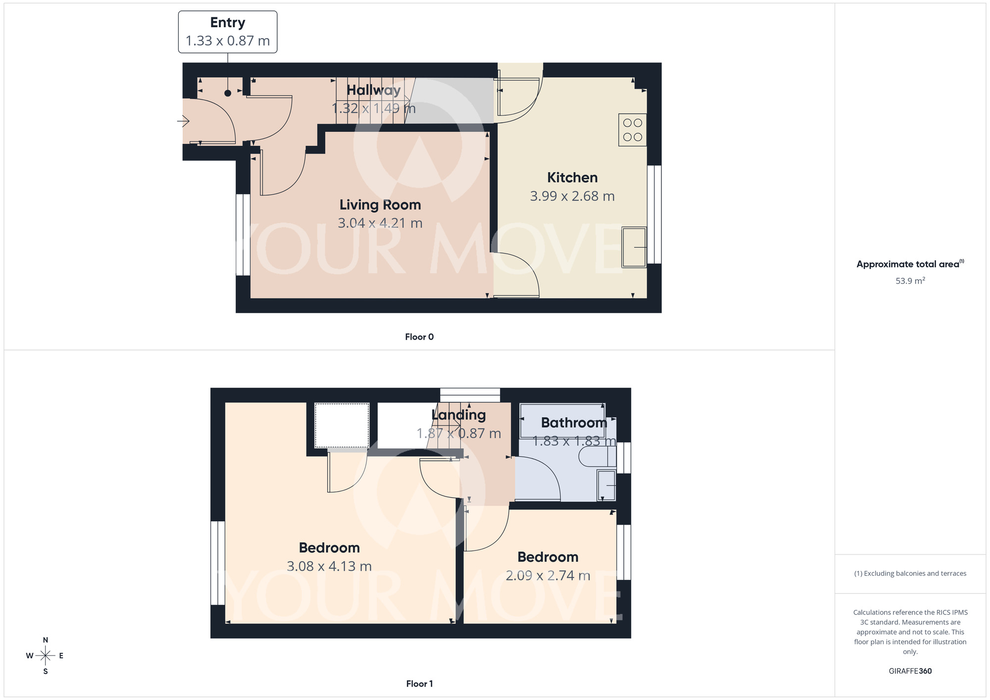 Floorplan of 2 bedroom End Terrace House for sale, Thomas Court, Durham, DL1