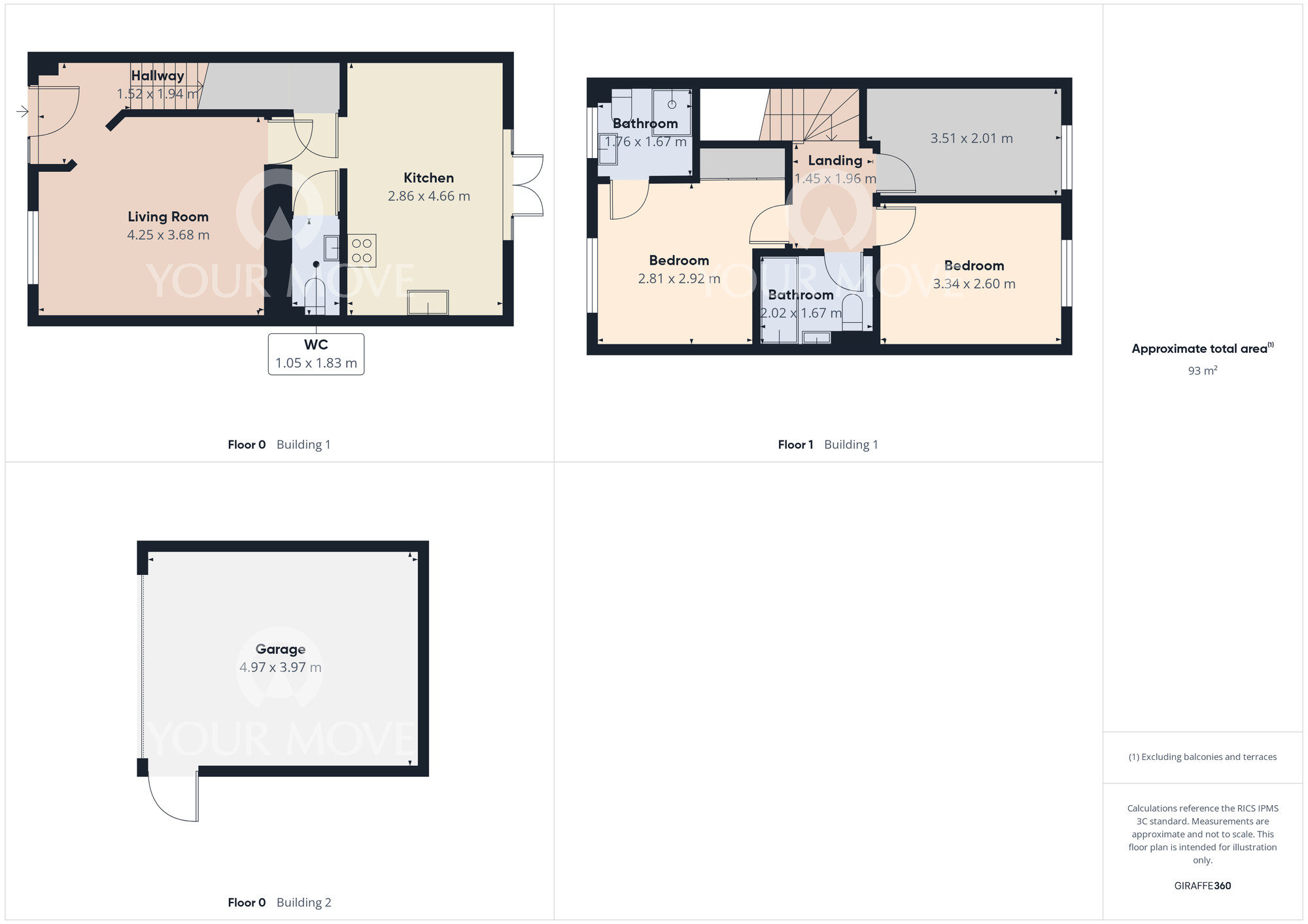 Floorplan of 3 bedroom Semi Detached House for sale, Gibb Avenue, Darlington, Durham, DL1