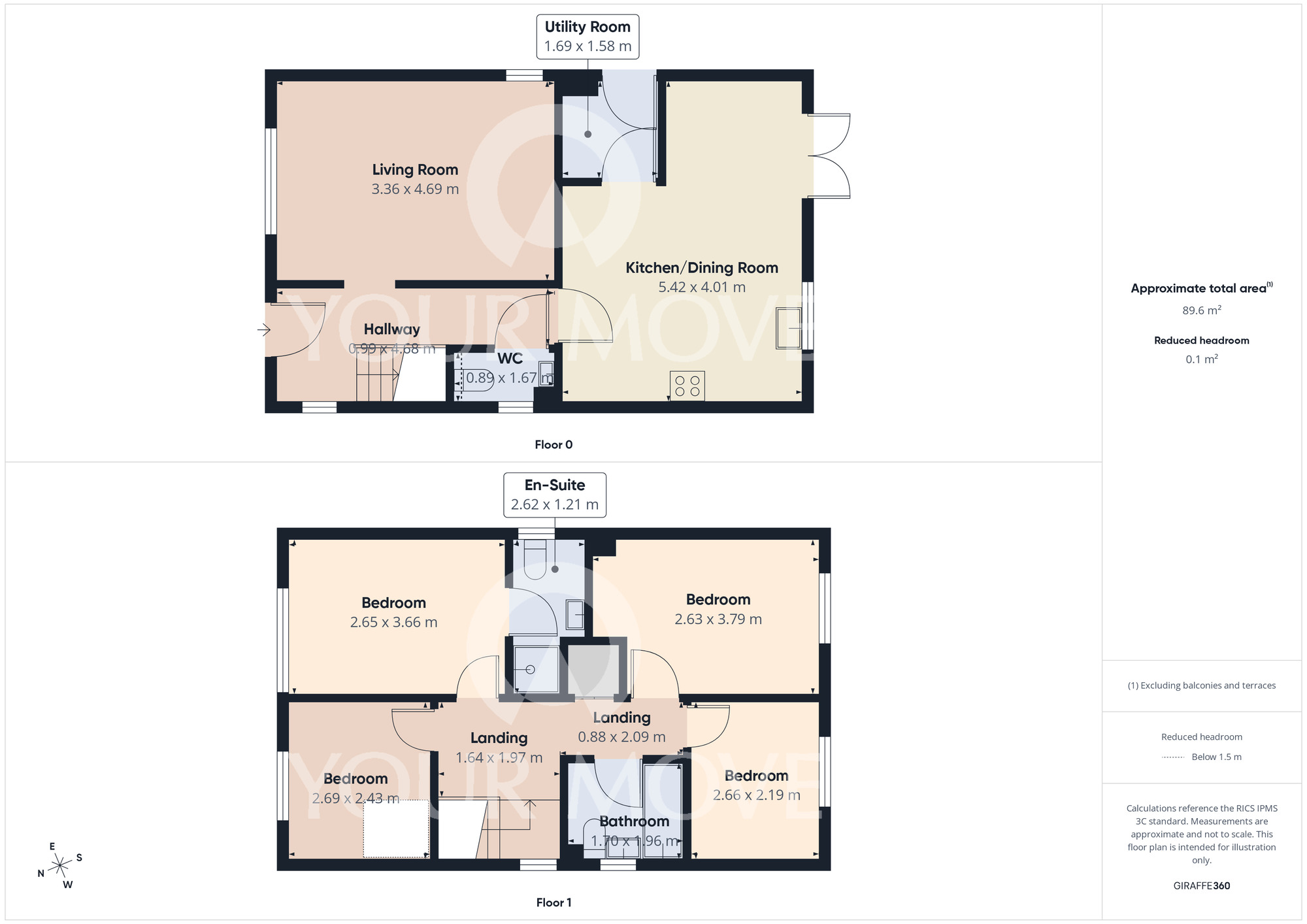 Floorplan of 4 bedroom Detached House for sale, Henson Close, Chilton, Durham, DL17