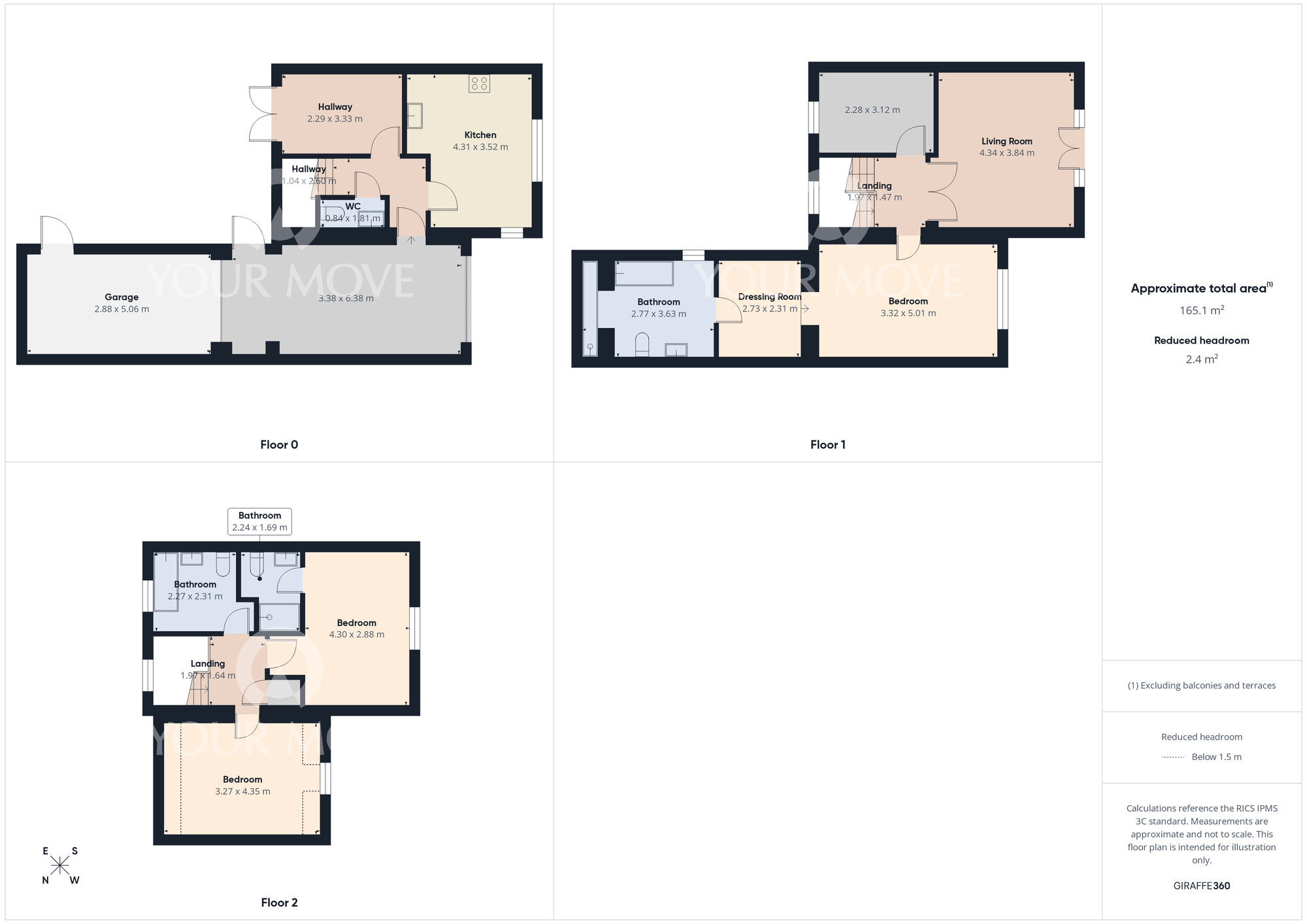 Floorplan of 4 bedroom Mid Terrace House for sale, Swinbridge, Darlington, Durham, DL2