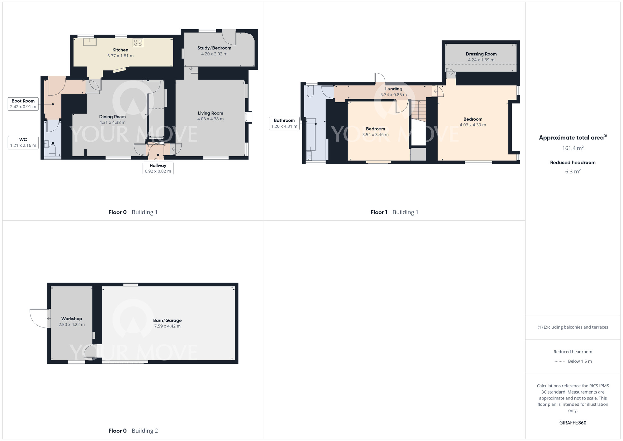 Floorplan of 3 bedroom Detached House for sale, Front Street, Ingleton, Durham, DL2