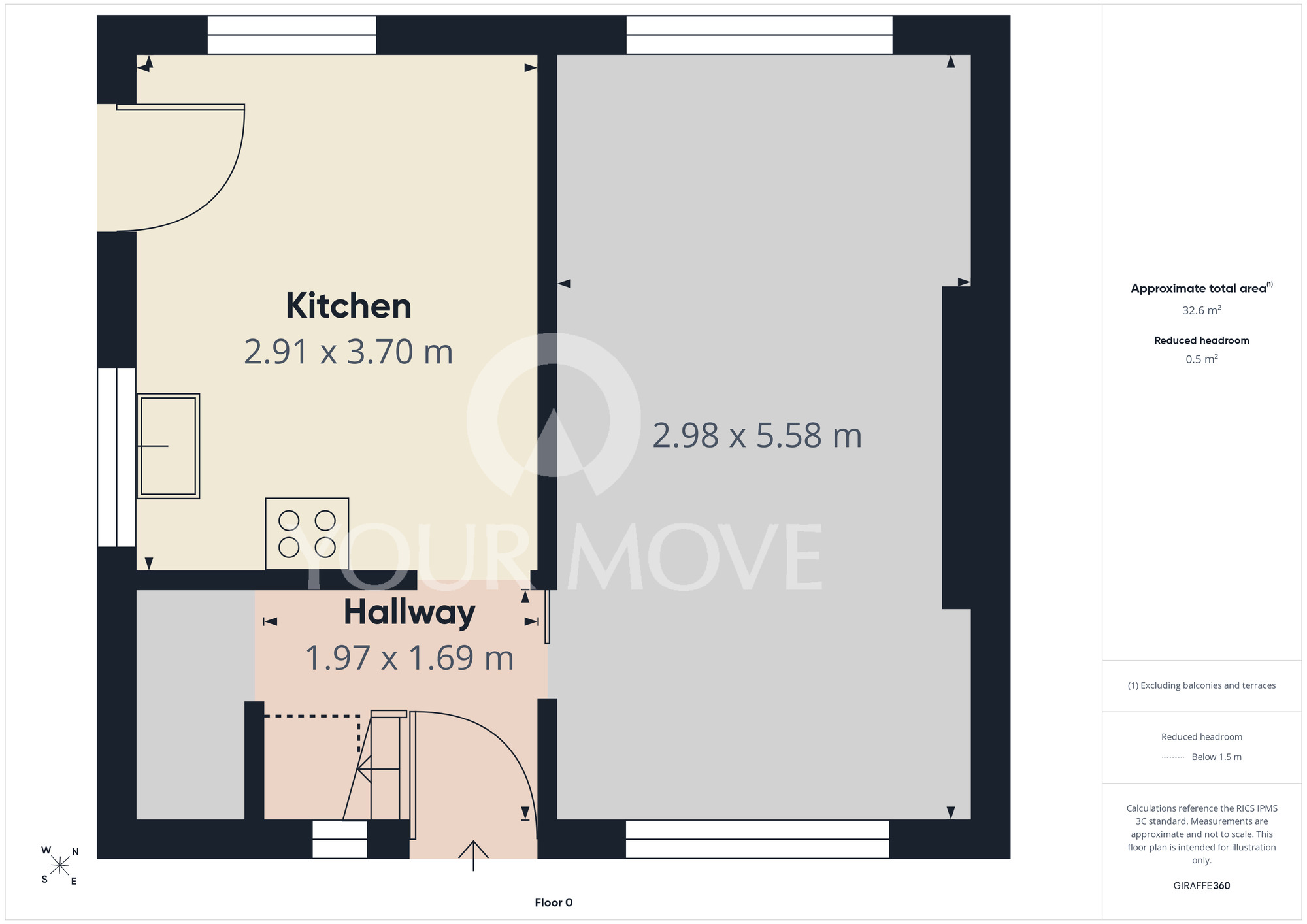 Floorplan of 2 bedroom Semi Detached House for sale, Bylands Way, Darlington, Durham, DL3