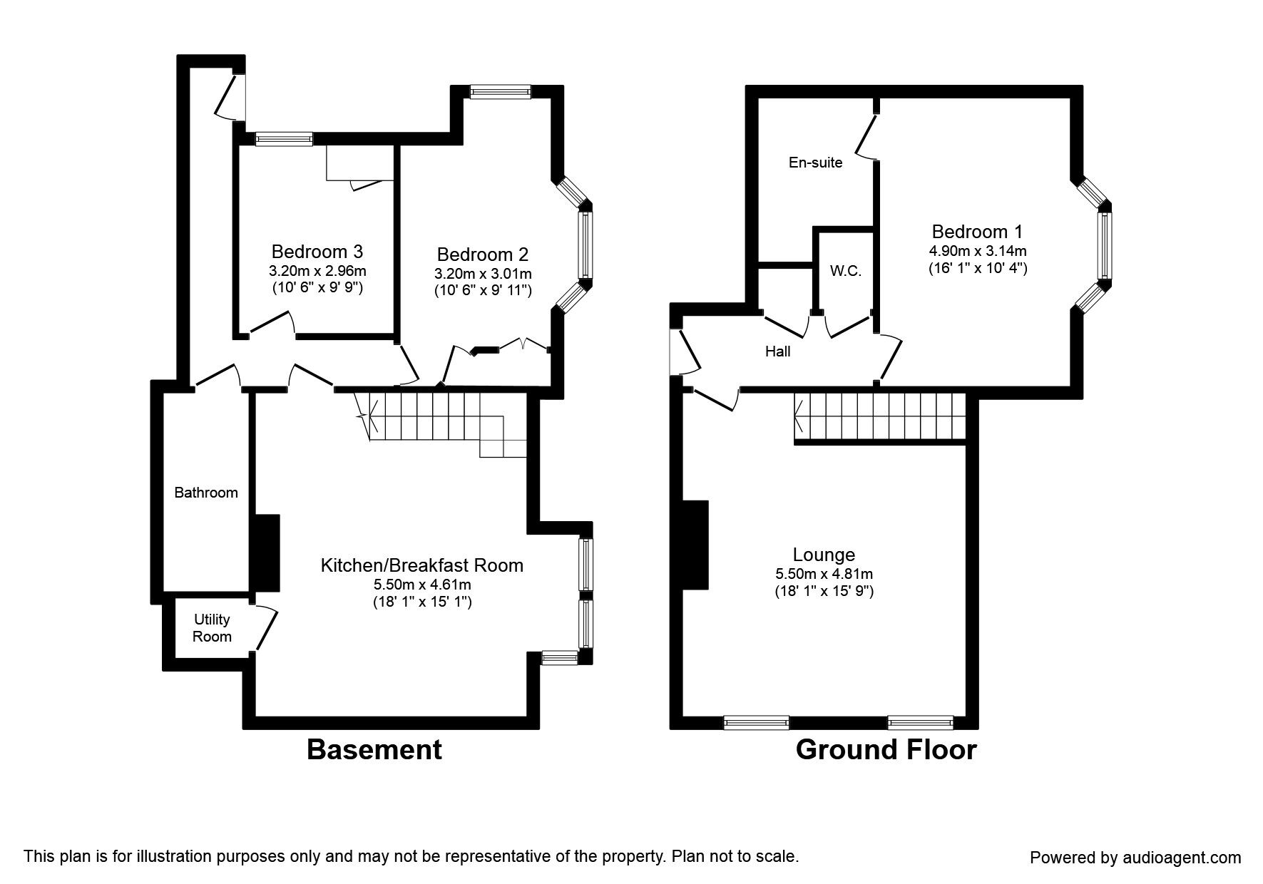 Floorplan of 3 bedroom Flat for sale, Stanhope Road South, Darlington, Durham, DL3