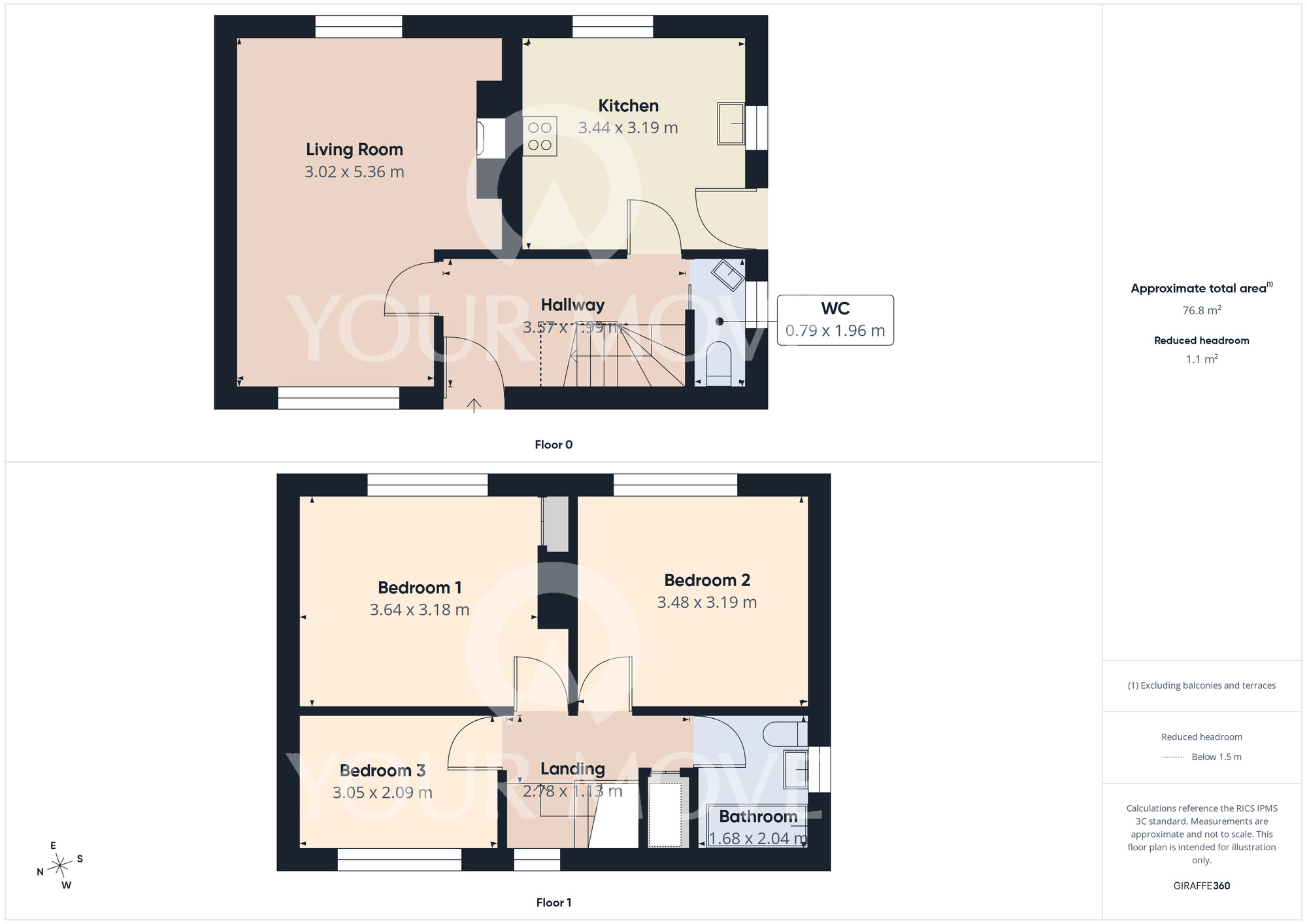 Floorplan of 3 bedroom Semi Detached House for sale, Manor Road, Ingleton, Durham, DL2