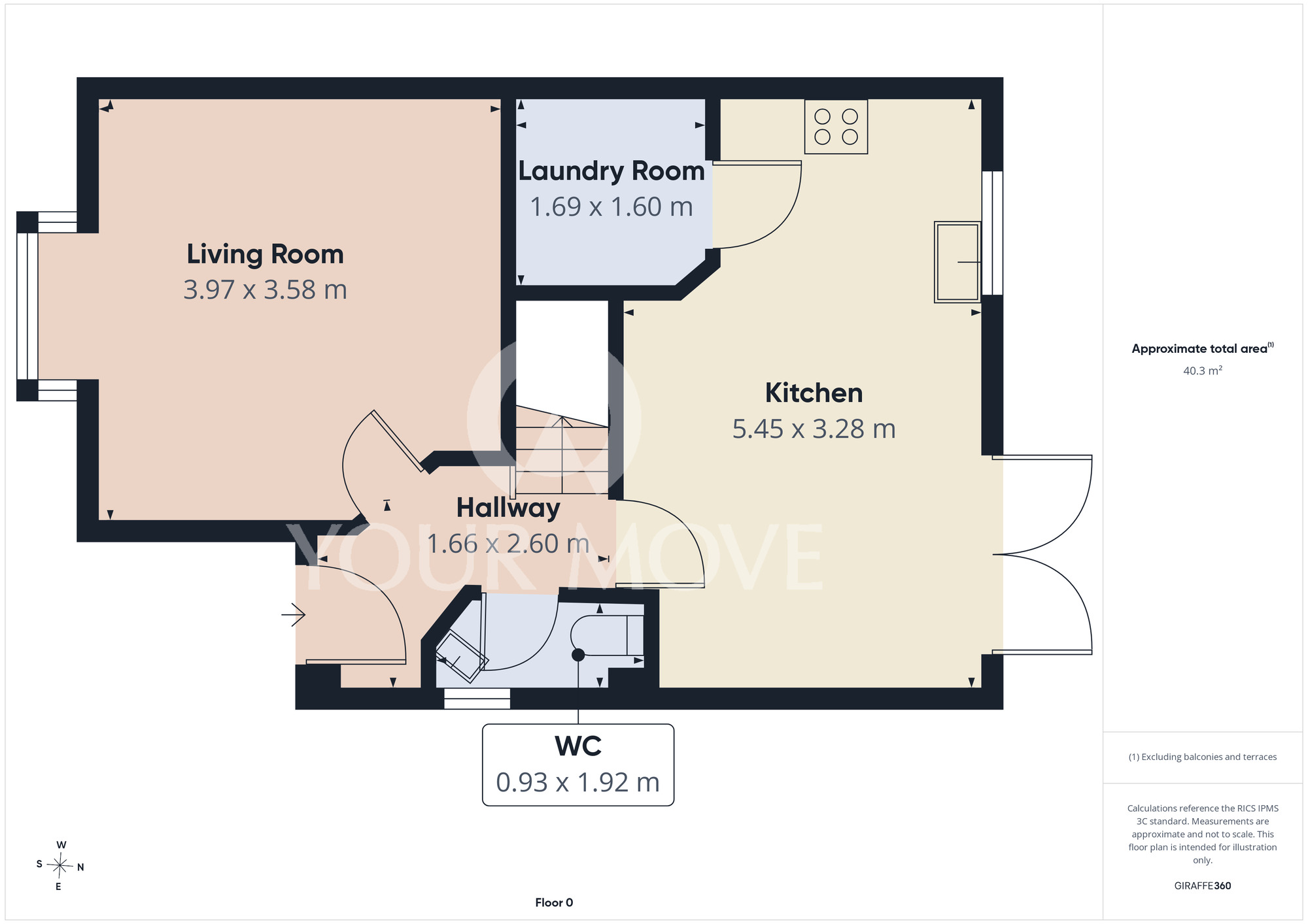 Floorplan of 3 bedroom Detached House for sale, Hamsterley Road, Newton Aycliffe, Durham, DL5