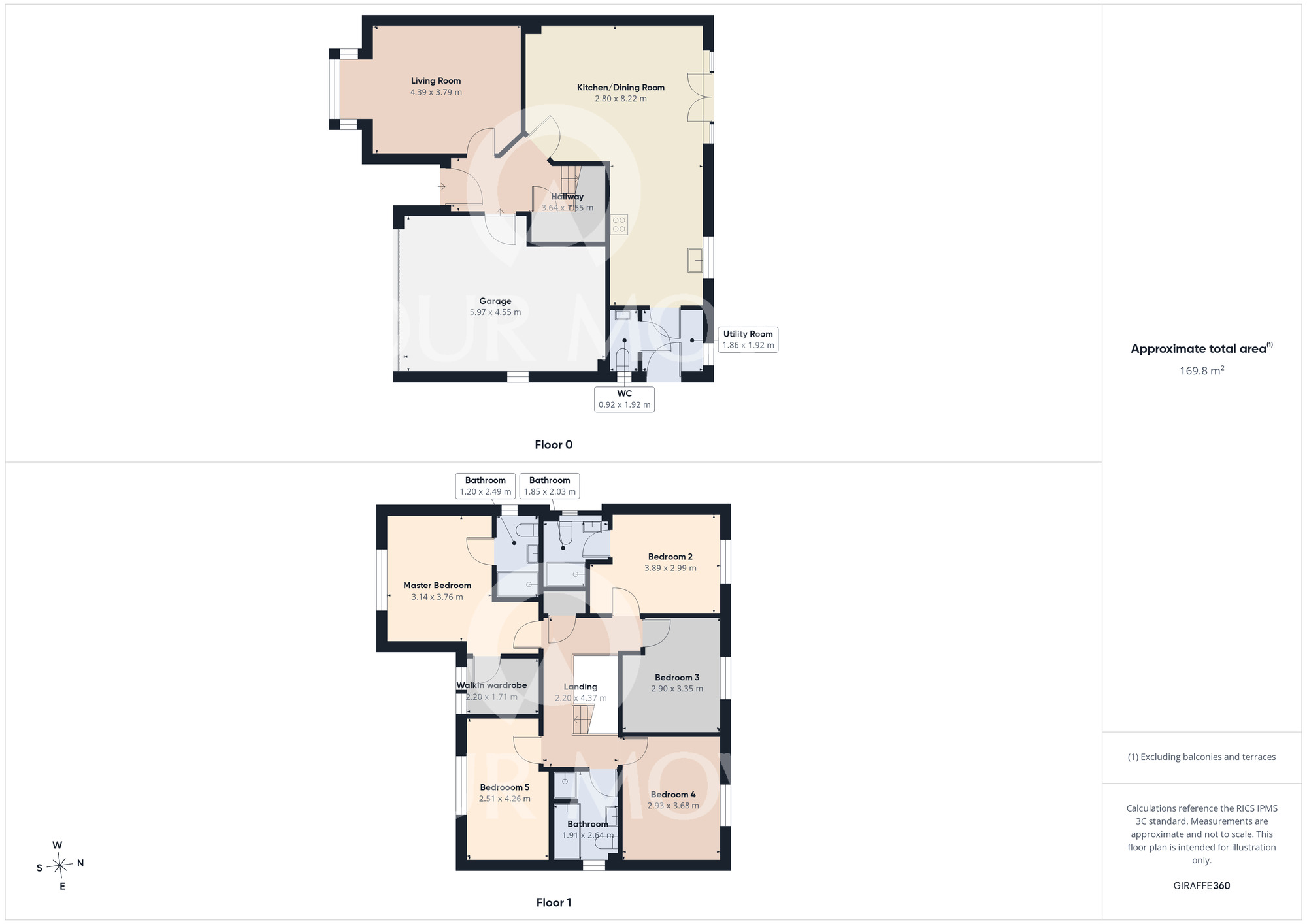 Floorplan of 5 bedroom Detached House for sale, Kentbeck Drive, Hurworth, Durham, DL2