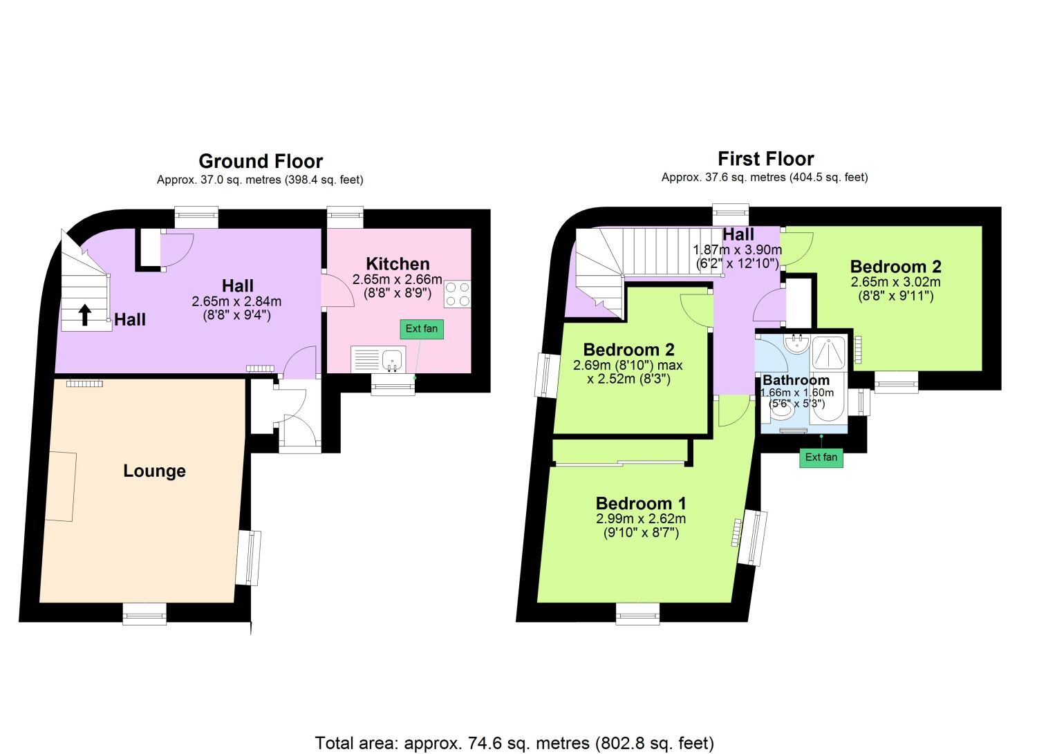 Floorplan of 3 bedroom End Terrace House to rent, Cleveland Place, Devon, EX7