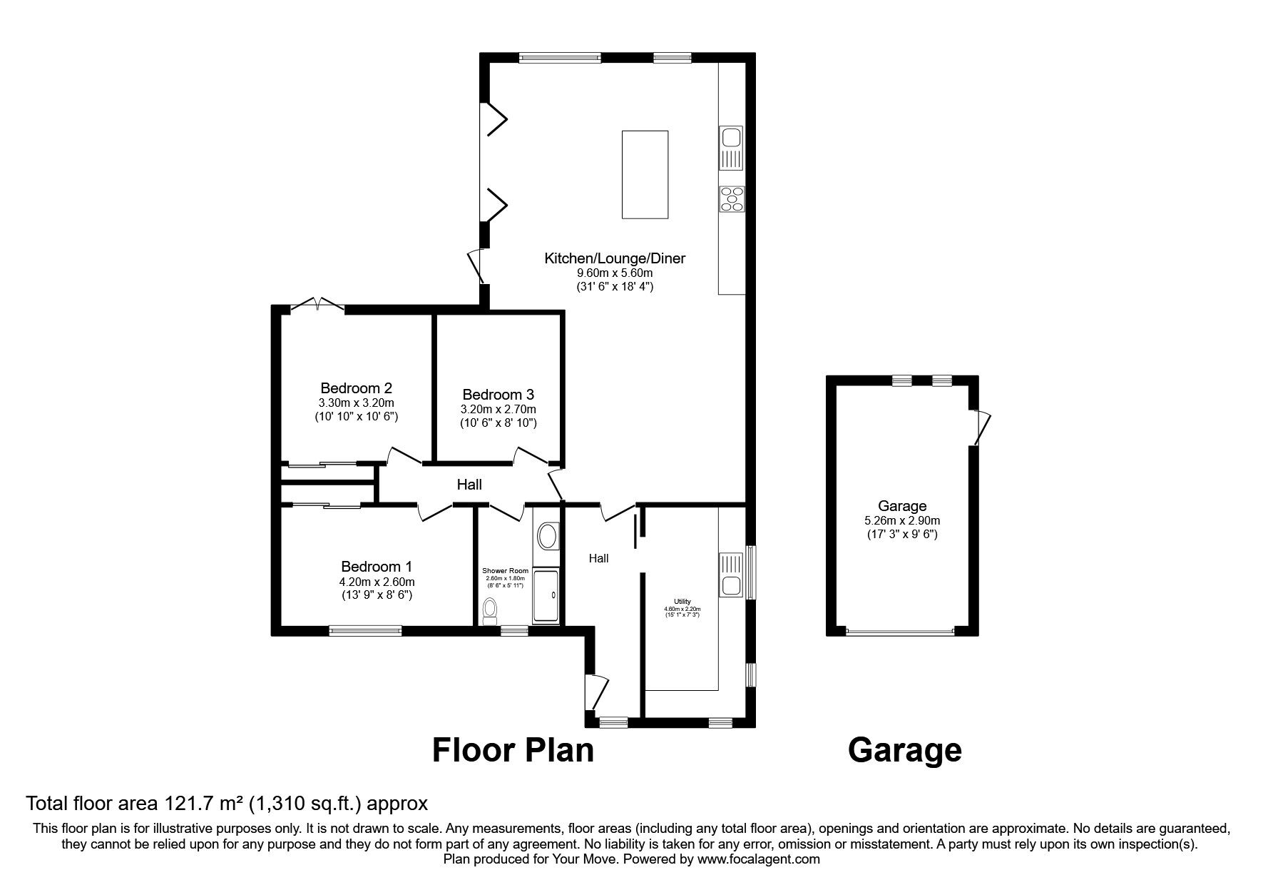 3 bedroom Detached Bungalow for sale, Queensdown Road, Kingsdown, CT14
