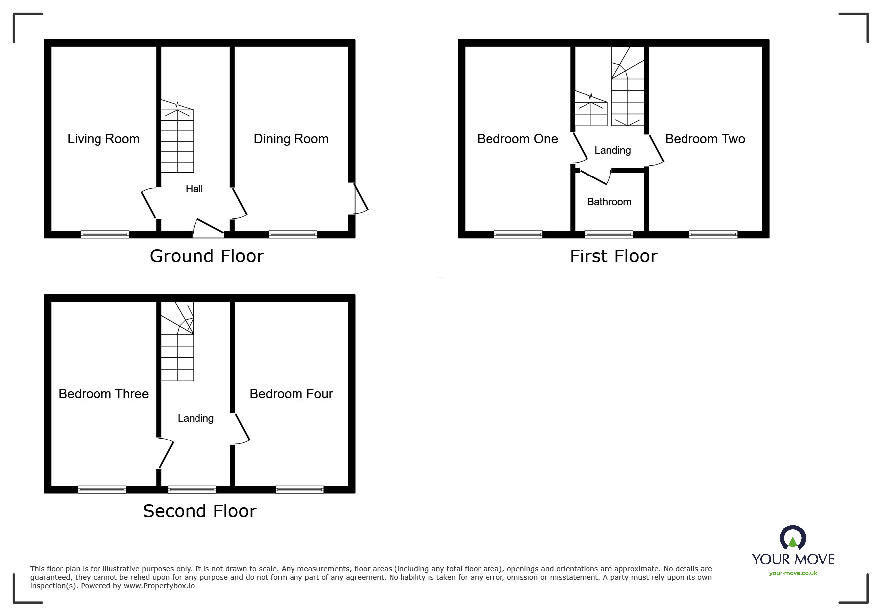 Floorplan of 4 bedroom Detached Property for sale, High Street, Deal, Kent, CT14