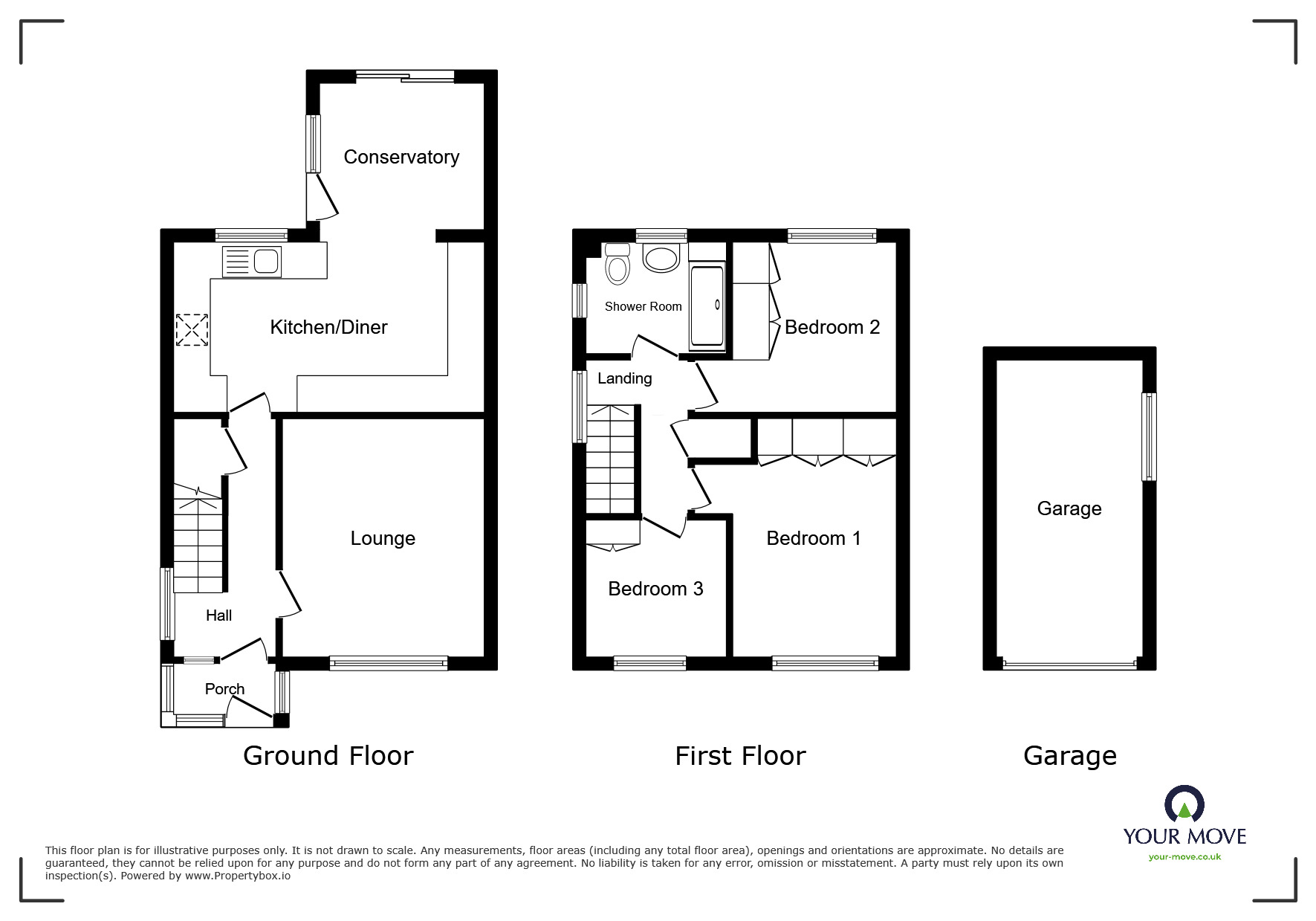 Floorplan of 3 bedroom Detached House for sale, St. Richards Road, Deal, Kent, CT14