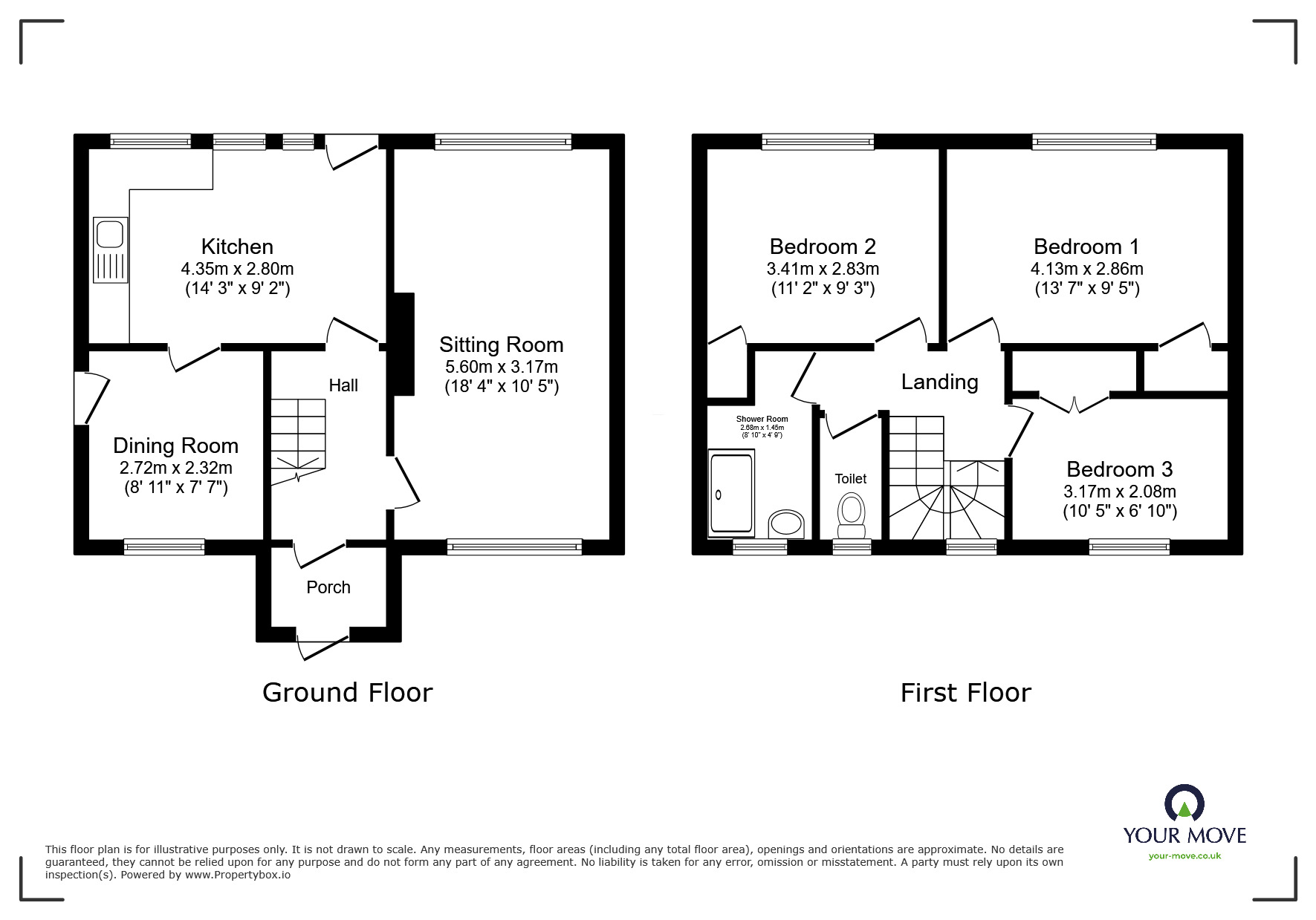 Floorplan of 3 bedroom Semi Detached House to rent, St. Richards Road, Deal, Kent, CT14