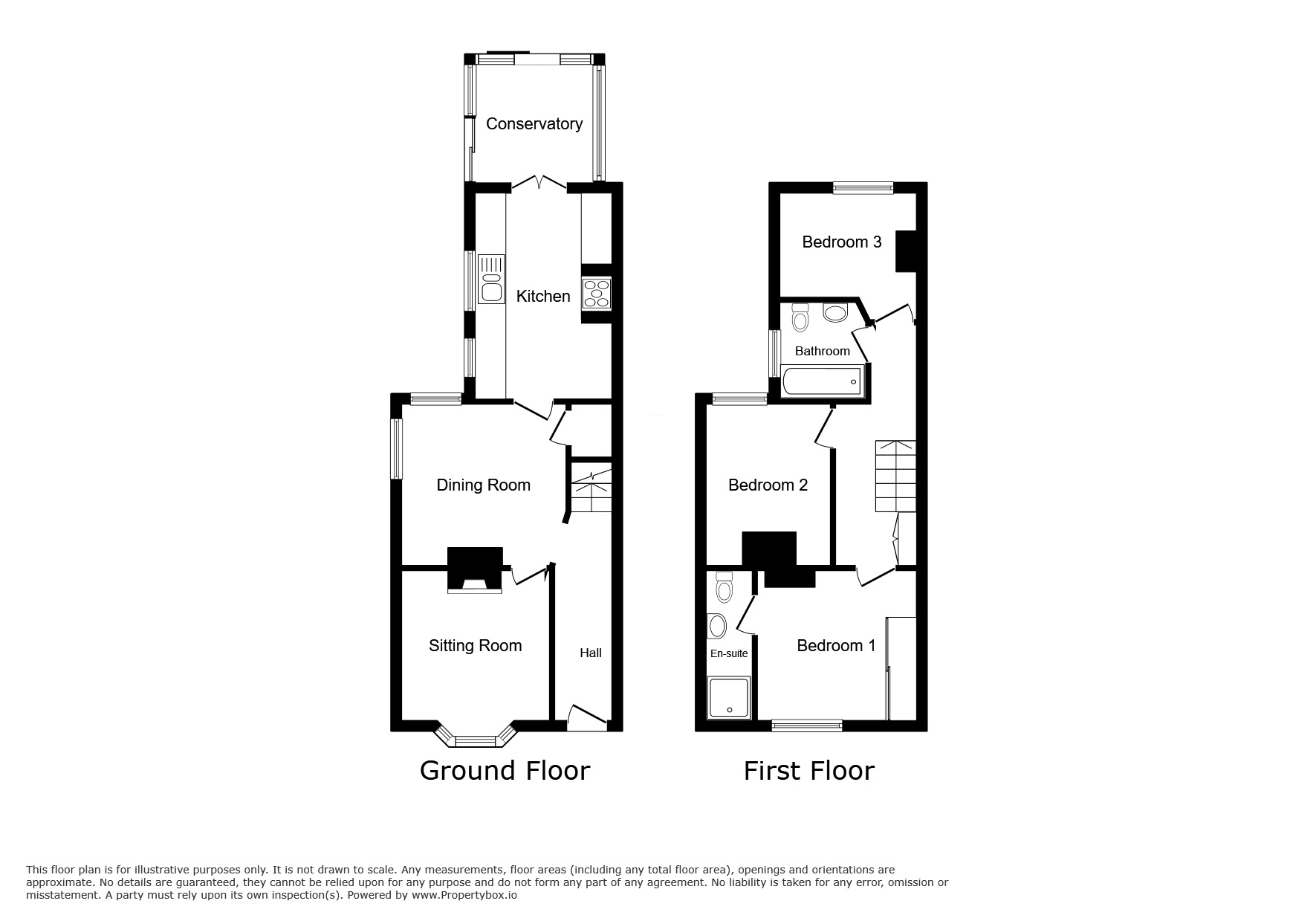 Floorplan of 3 bedroom Semi Detached House to rent, Herschell Road West, Walmer, Kent, CT14