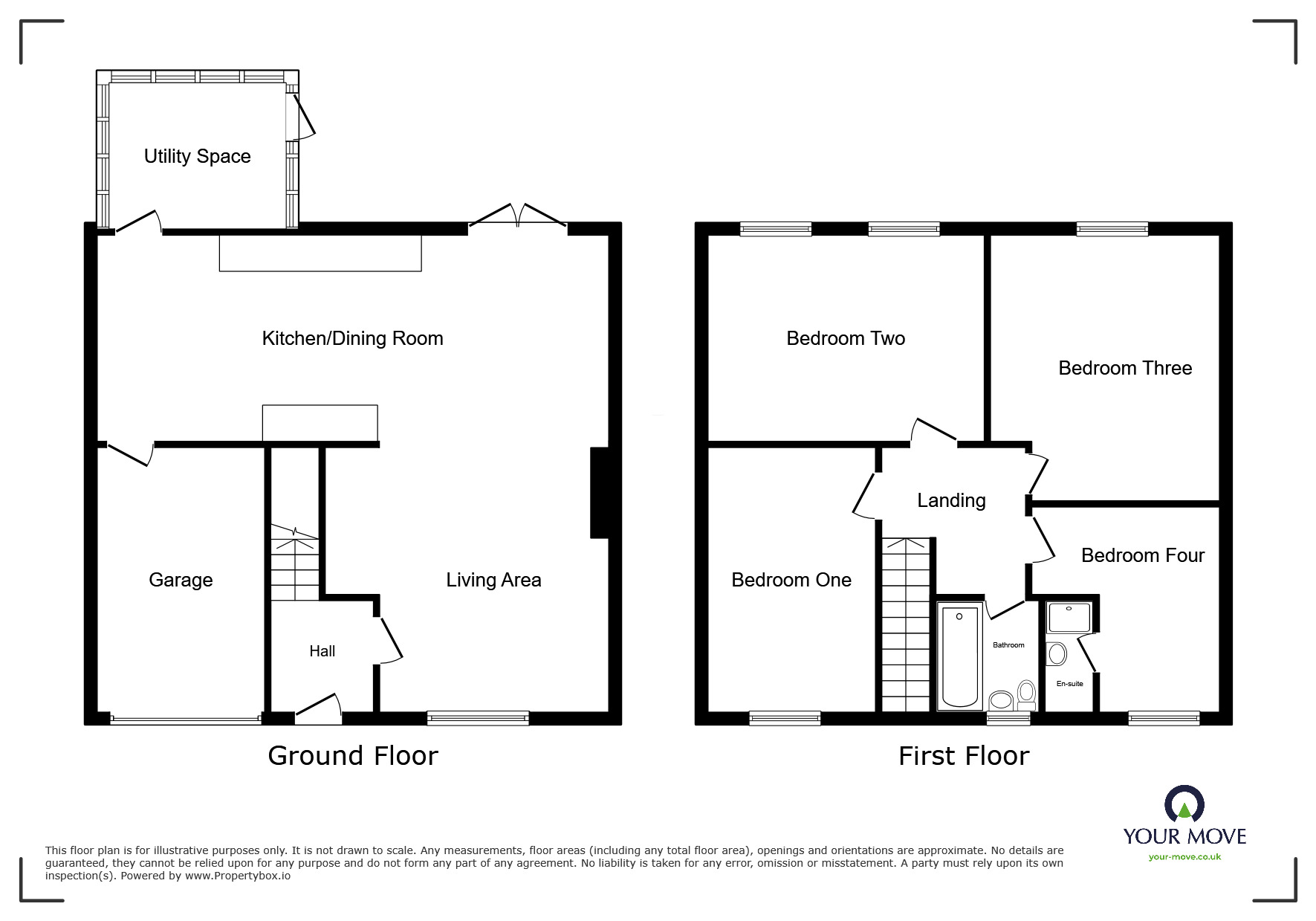 Floorplan of 4 bedroom Semi Detached House for sale, Station Road, Walmer, Kent, CT14