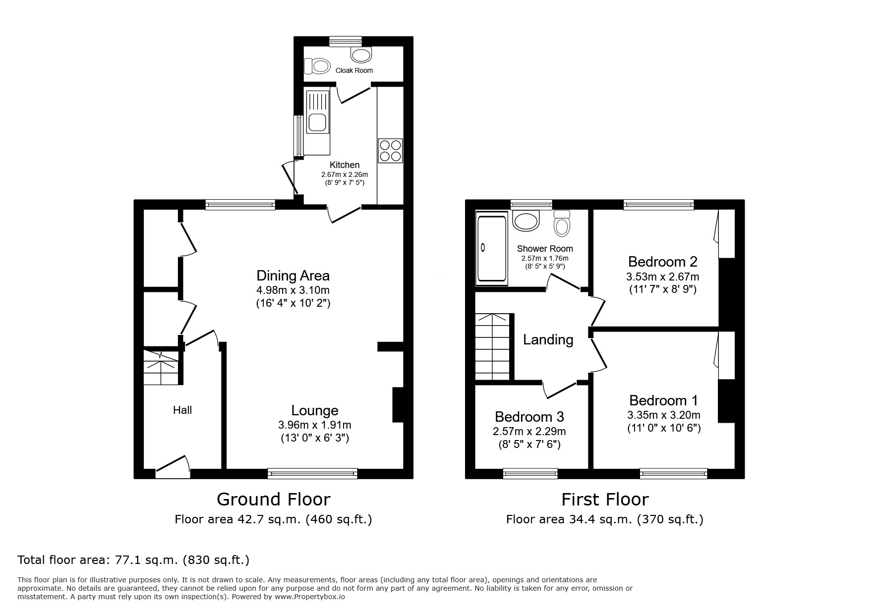 Floorplan of 3 bedroom Semi Detached House to rent, Frederick Road, Deal, Kent, CT14